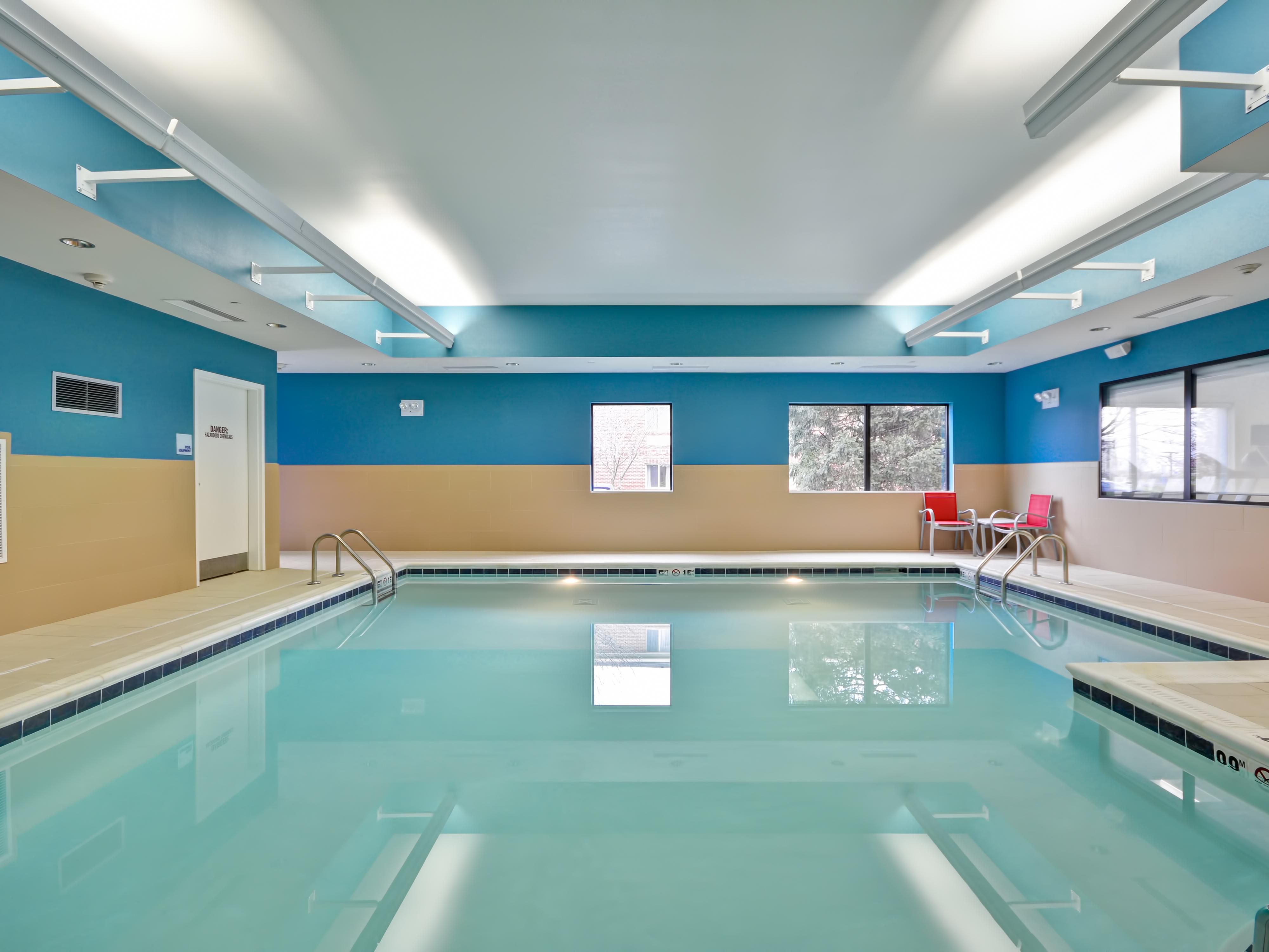 Our Pool and Fitness center are open at 100% capacity for every guest to enjoy!
