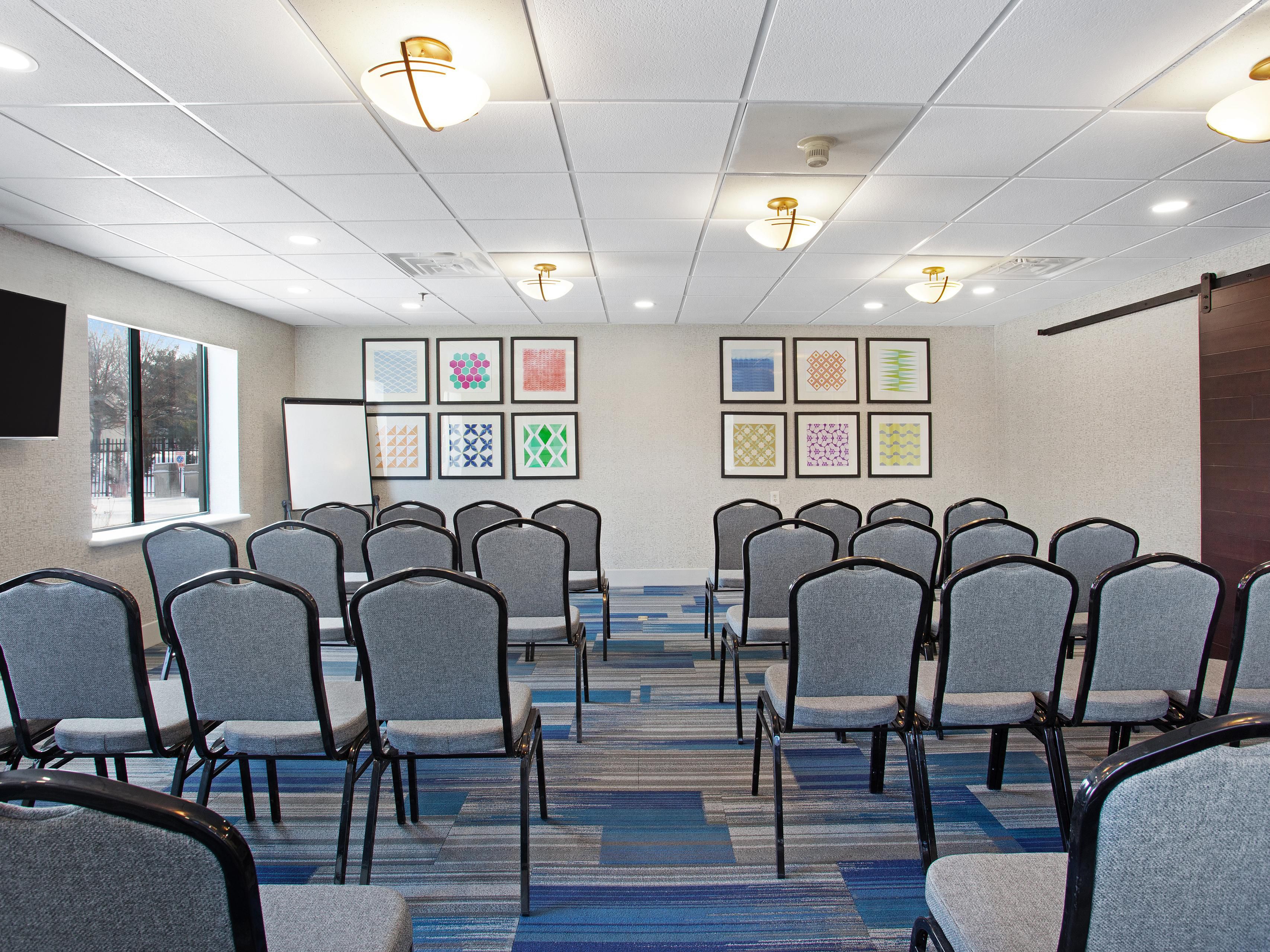 Looking for the perfect venue to host your next event? Look no further than the Holiday Inn Express Exton - Great Valley! Our newly renovated hotel features 400 square feet of stylish and modern meeting space, ideal for up to 40 attendees.