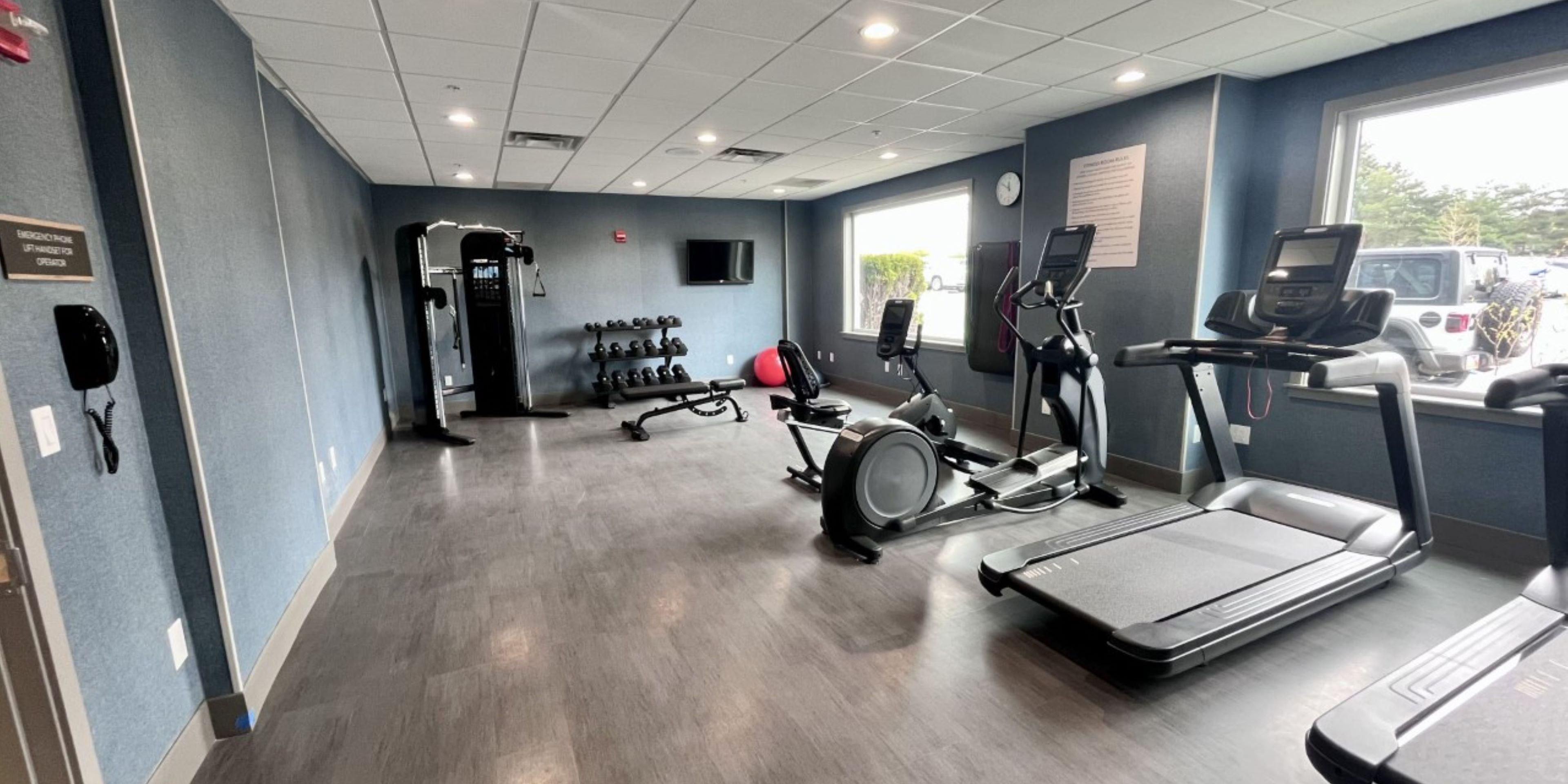 Enjoy working out in our newly renovated fitness center! 