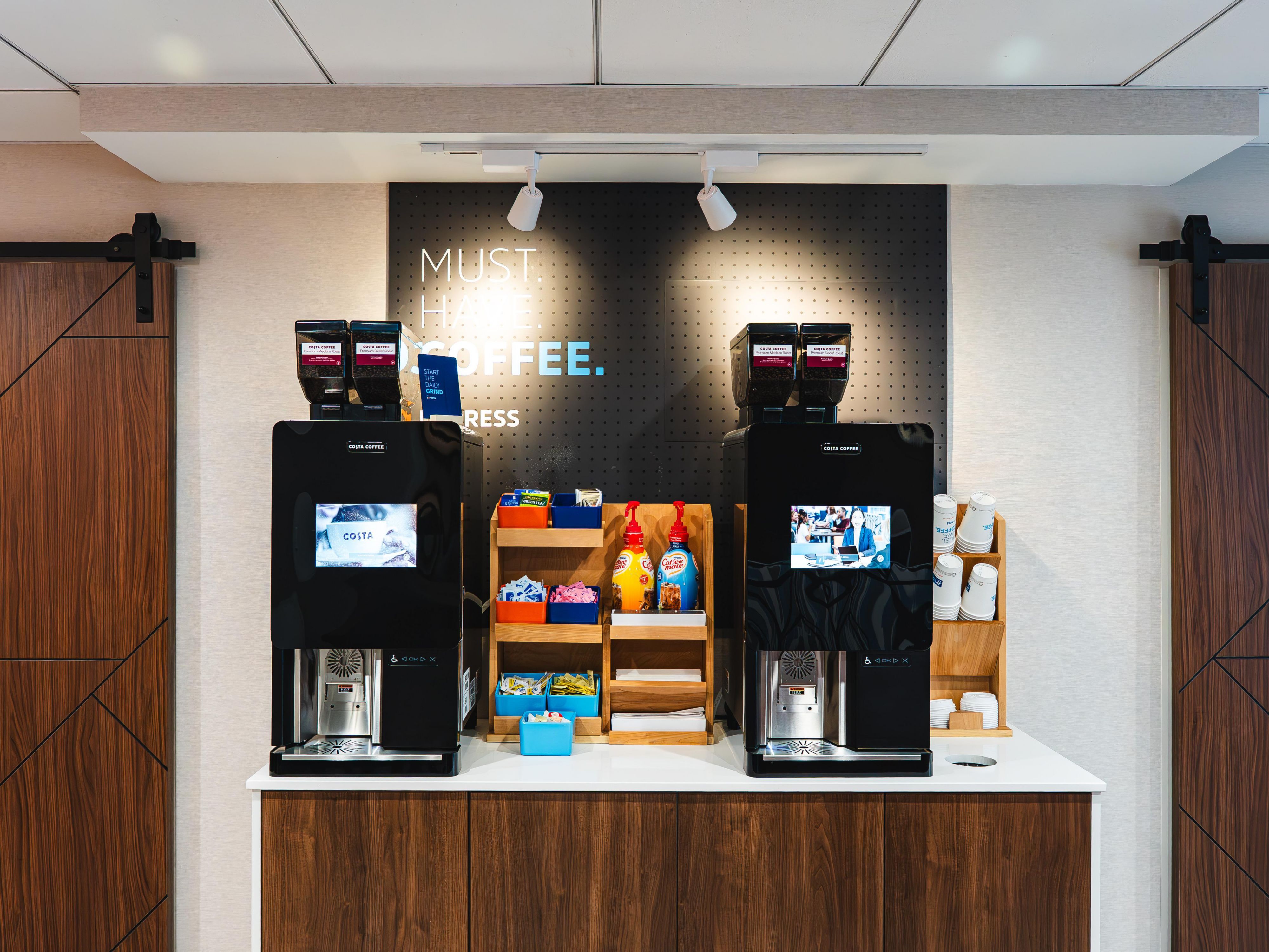 Savor the taste of freshly brewed coffee around the clock with our new bean-to-cup coffee machine, available 24/7 in the lobby. Elevate your stay with us and relish every sip of our exceptional coffee!