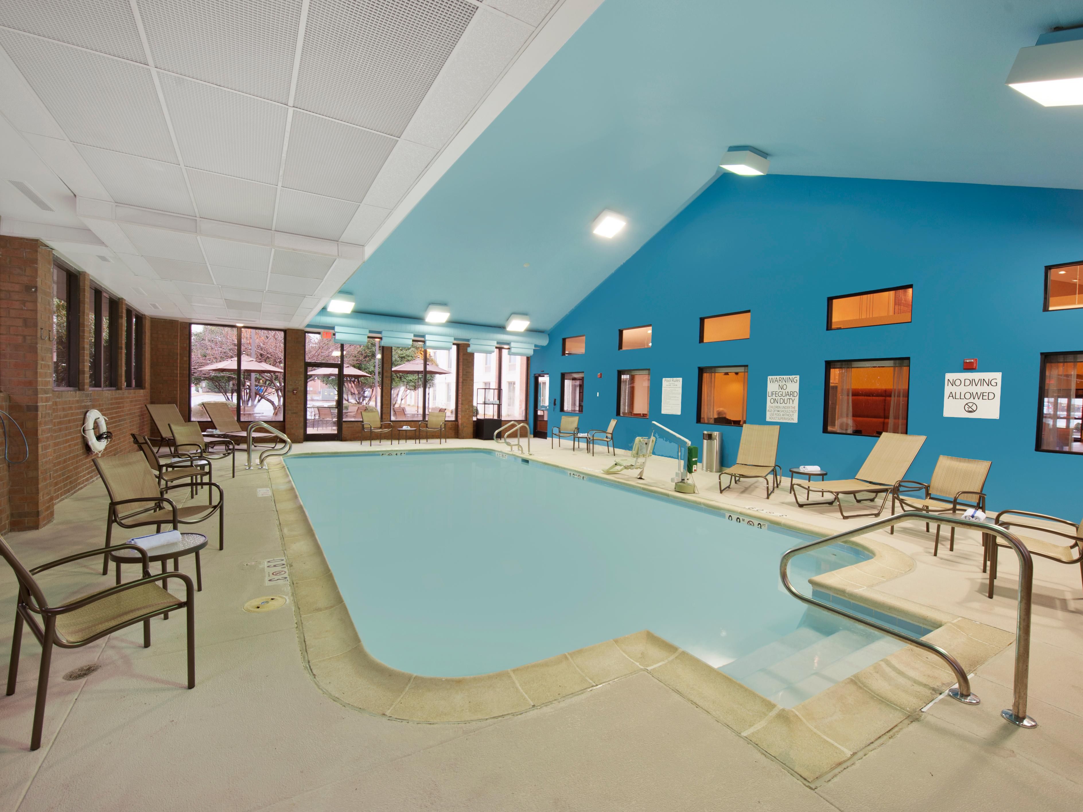 Relax with your family in our heated indoor swimming pool
