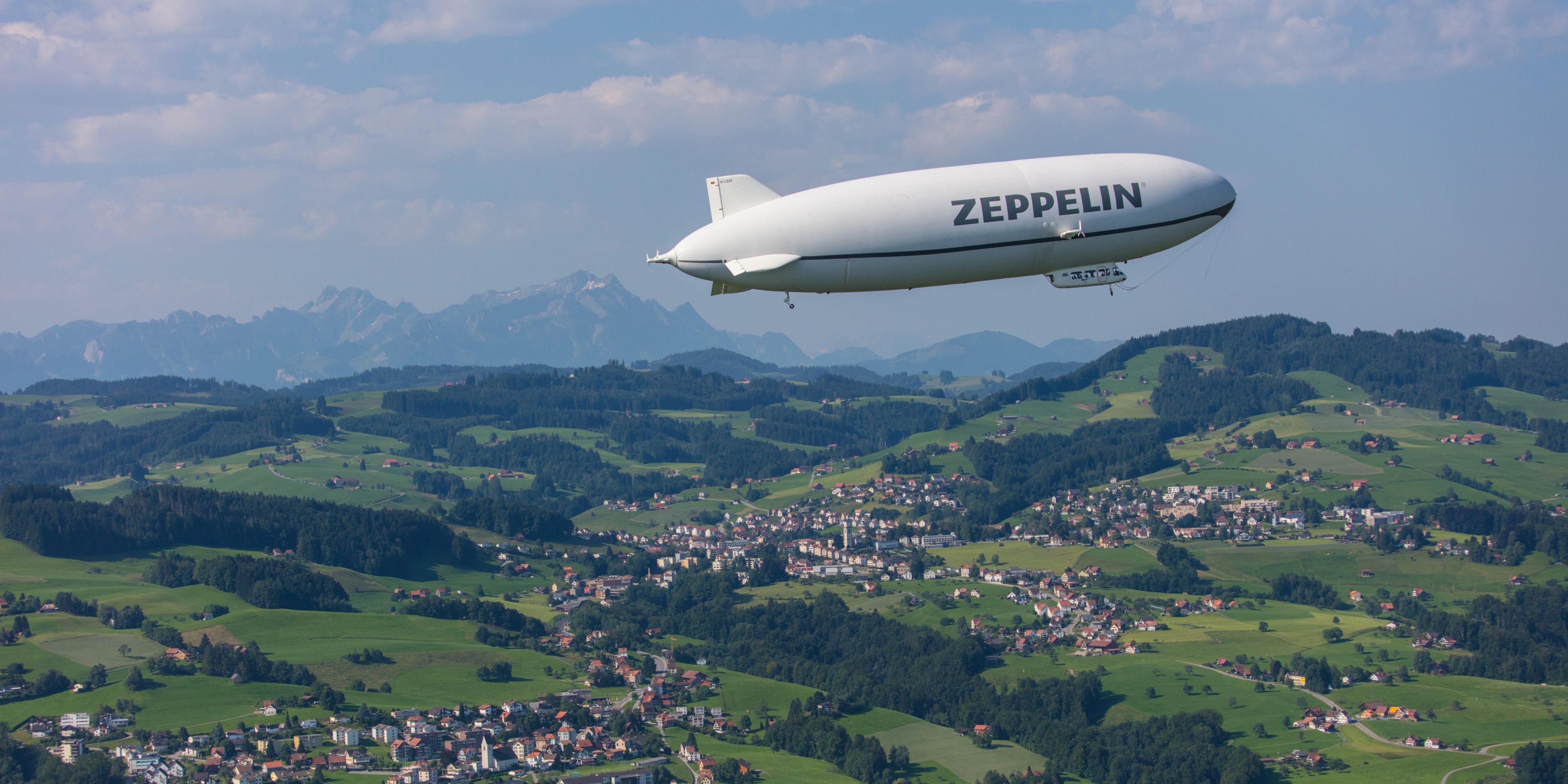 Experience the unique Zeppelin feeling and spectacular views of the Lake Constance region. A scenic flight with the Zeppelin is an unforgettable experience. Choose from 12 different flight routes above Lake Constance and discover the world's unique sightseeing experience at an altitude of 300 metres.