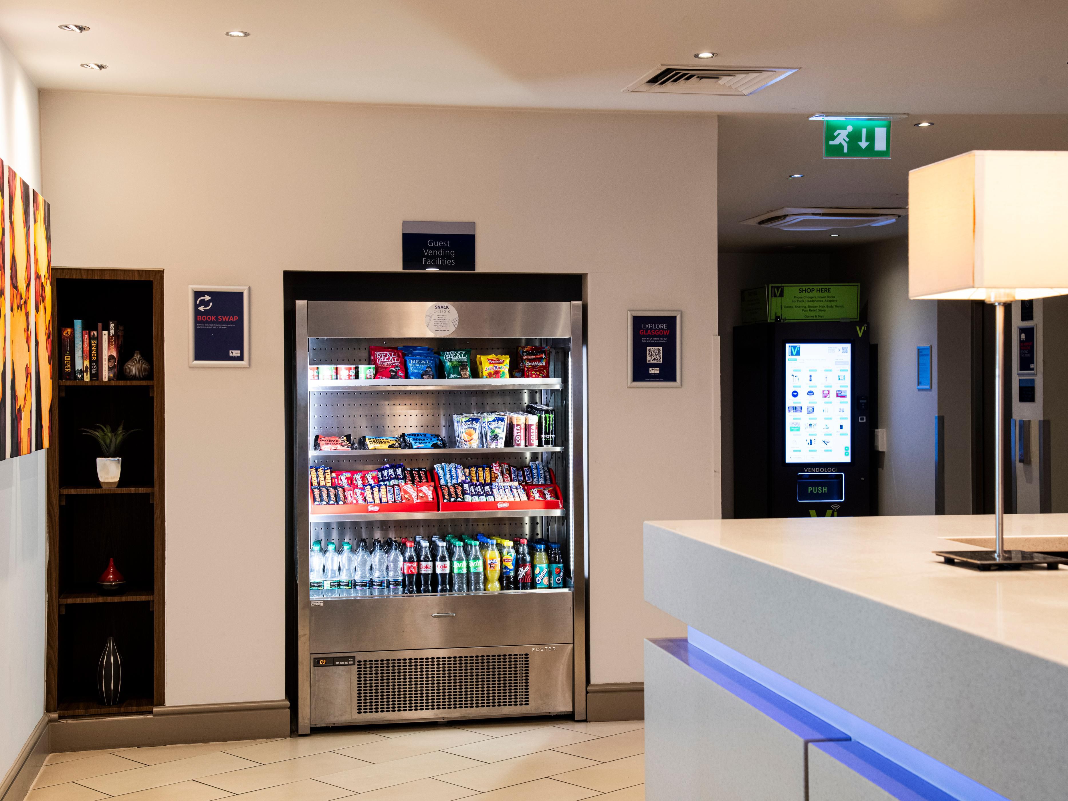 Enjoy a quick snack from our vending area.