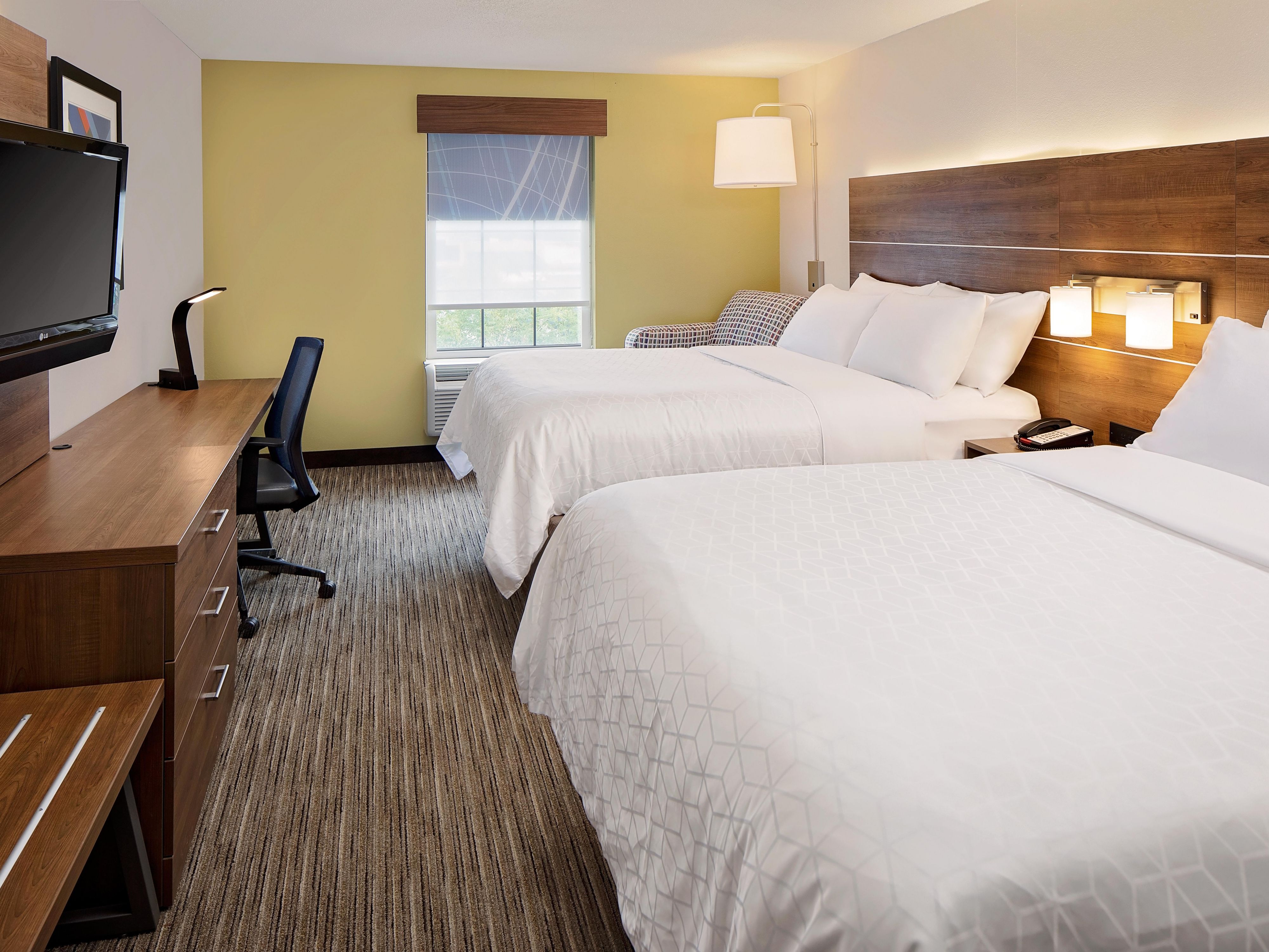 Our two queen bedroom offers guests use of complimentary WIFI