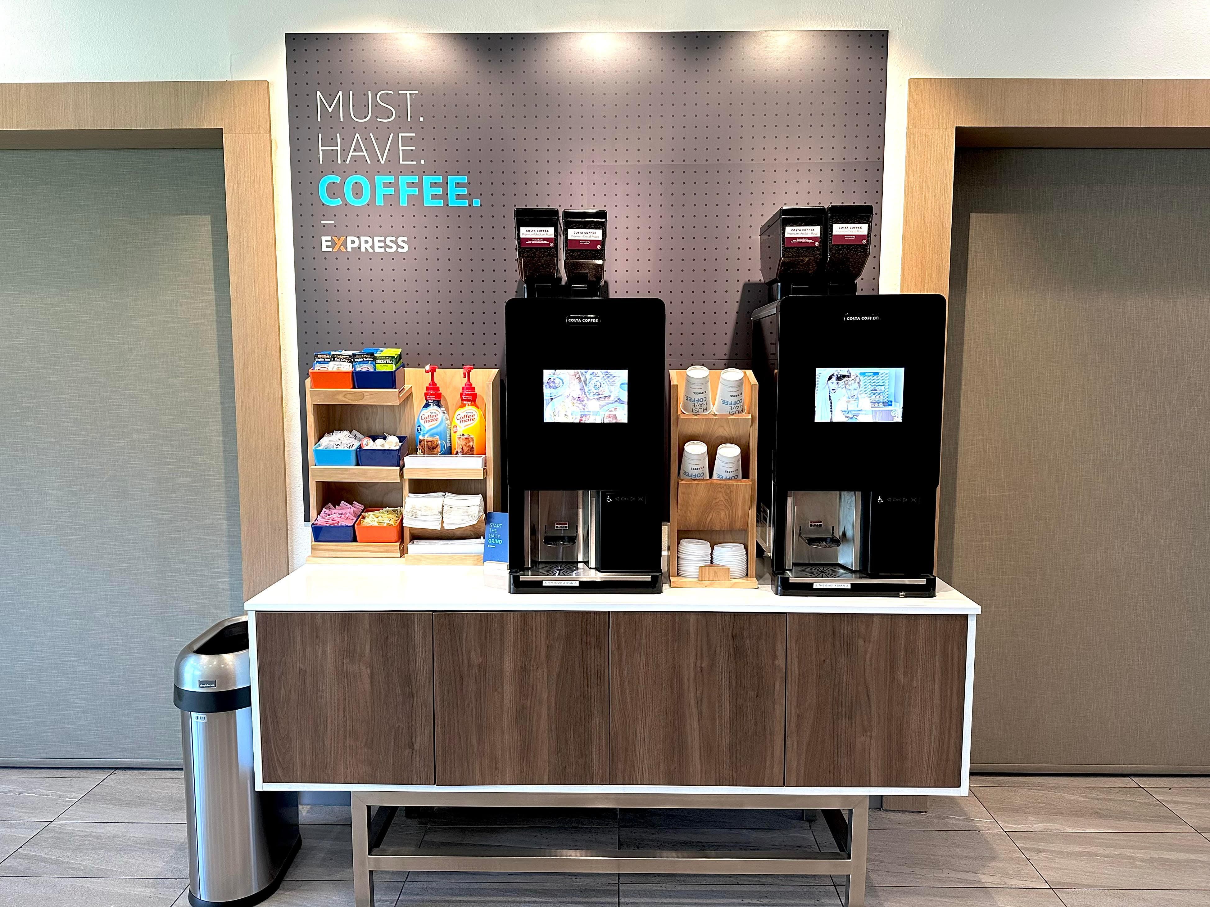 Savor the taste of freshly brewed coffee around the clock with our new bean-to-cup coffee machine, available 24/7 in the lobby. Elevate your stay with us and relish every sip of our exceptional coffee!