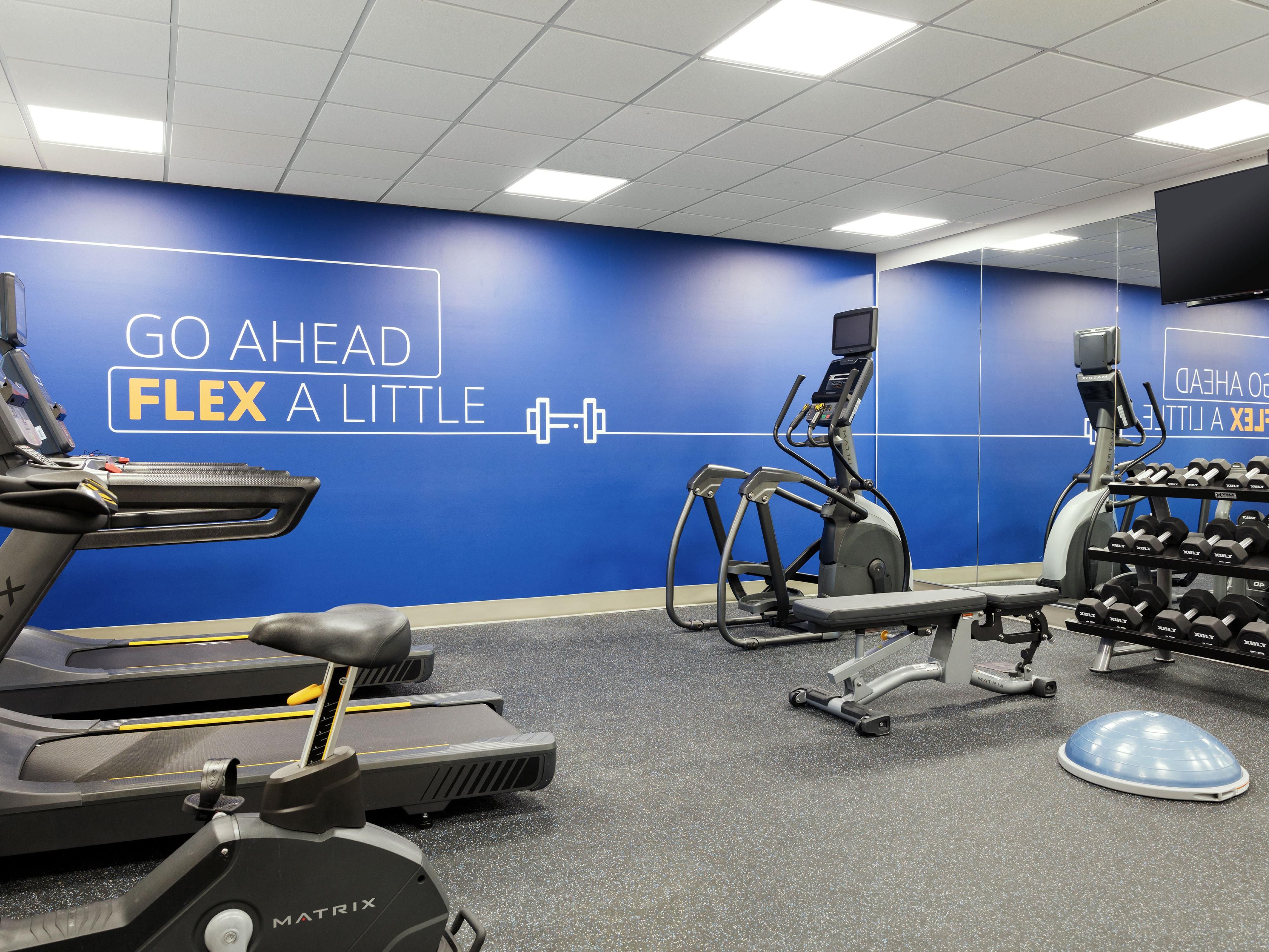 Stay active no matter your schedule in our fully equipped, 24-hour fitness center. From treadmills and ellipticals to free weights, we provide everything you need to maintain your workout routine while traveling.