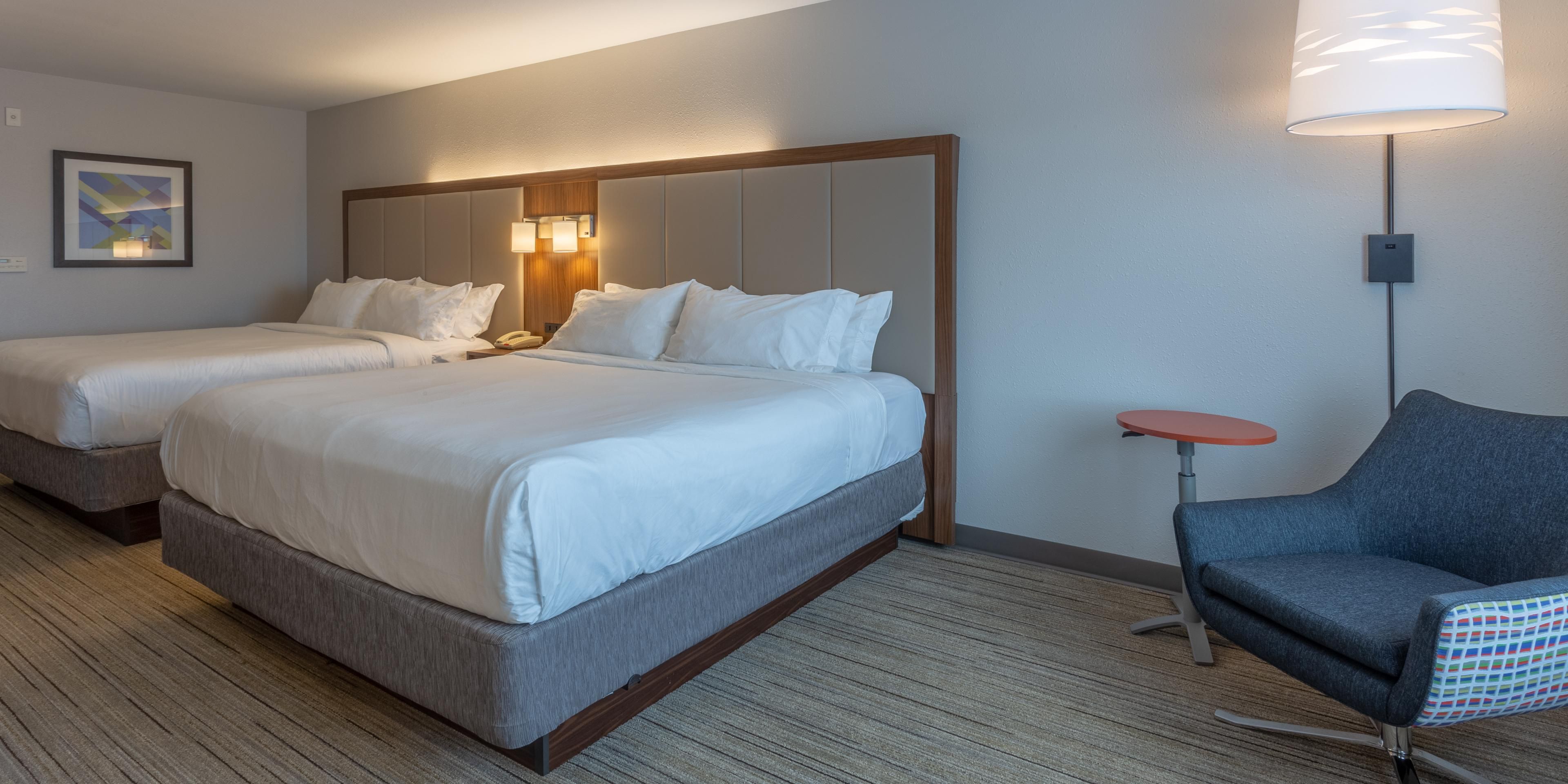 Many of our guest rooms feature two King Beds to give you plenty of space to make yourself at home!