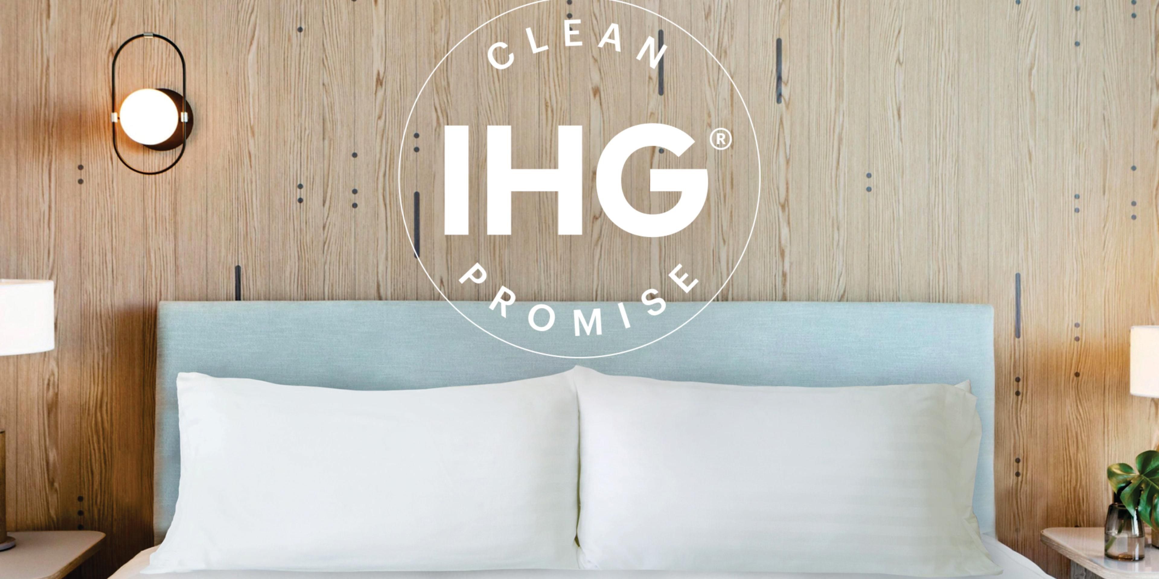 IHG has a long standing commitment to rigorous cleaning procedures. This IHG Way of Clean program is now being
expanded with additional COVID-19 protocols and best practices.
