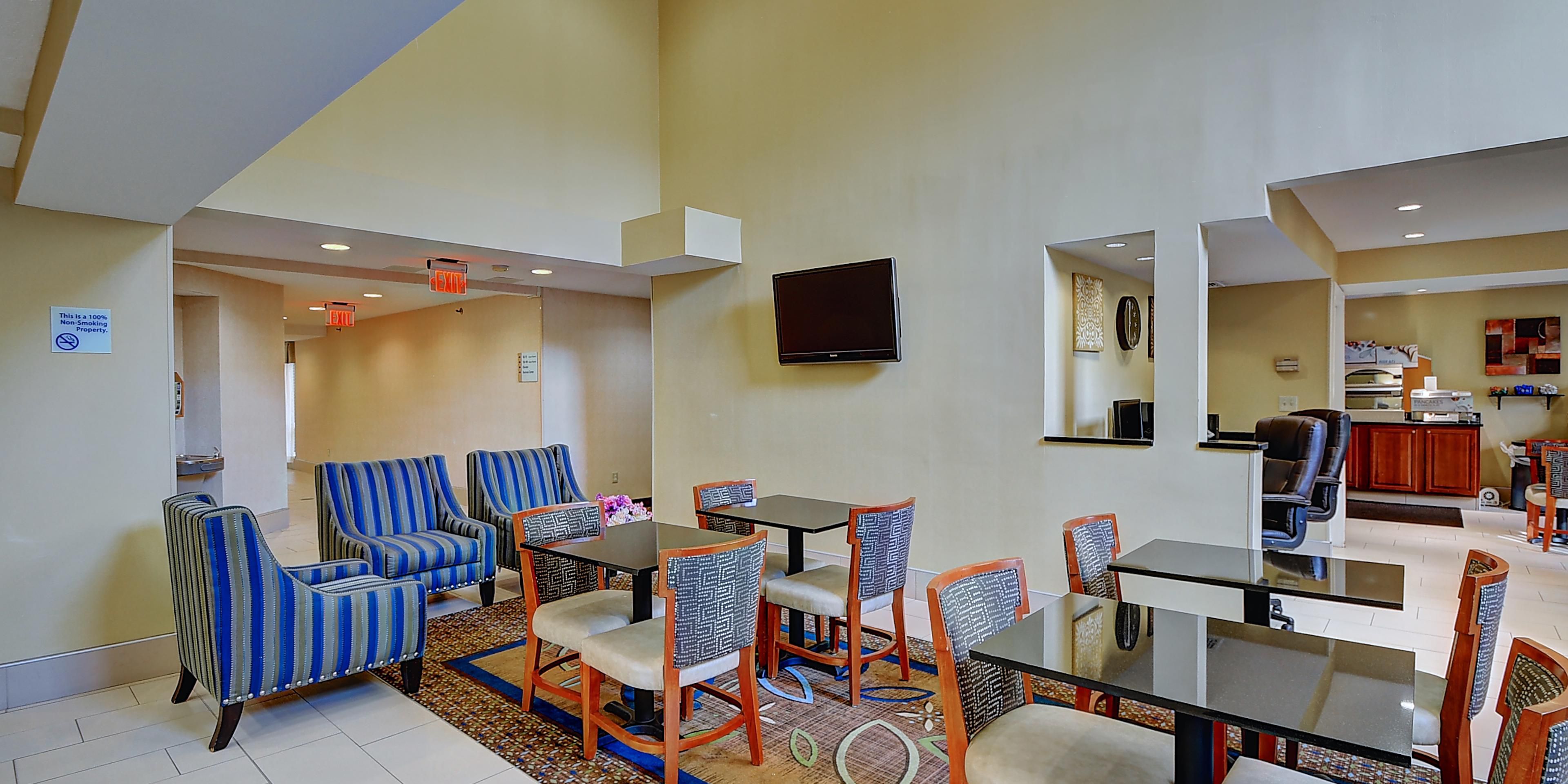 When you reserve your block with us, your colleagues, teammates or friends & family will enjoy affordable accommodations & exceptional customer service! Did we mention they will also enjoy complimentary breakfast, Fitness & Business Centers & an indoor pool. Please contact us for pricing and availability, let us do the planning for you!
 
