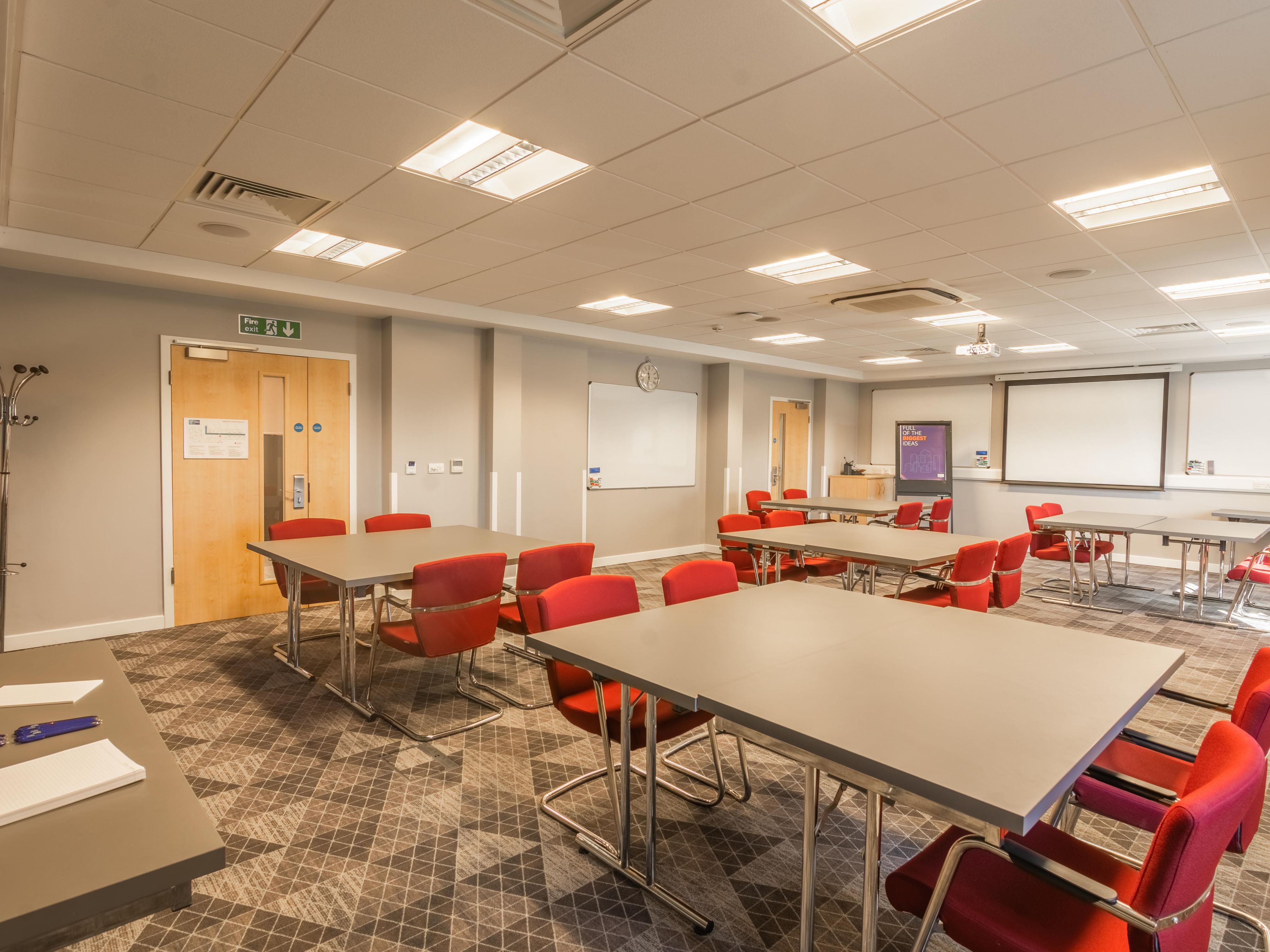 We have 3 meeting rooms with a maximum capacity of 55. All with natural daylight and free Wifi, LCD Projector and Screen as well as free parking. Discounted meeting room hire is available when you book bedrooms for your meeting. Please contact our sales team for more details.