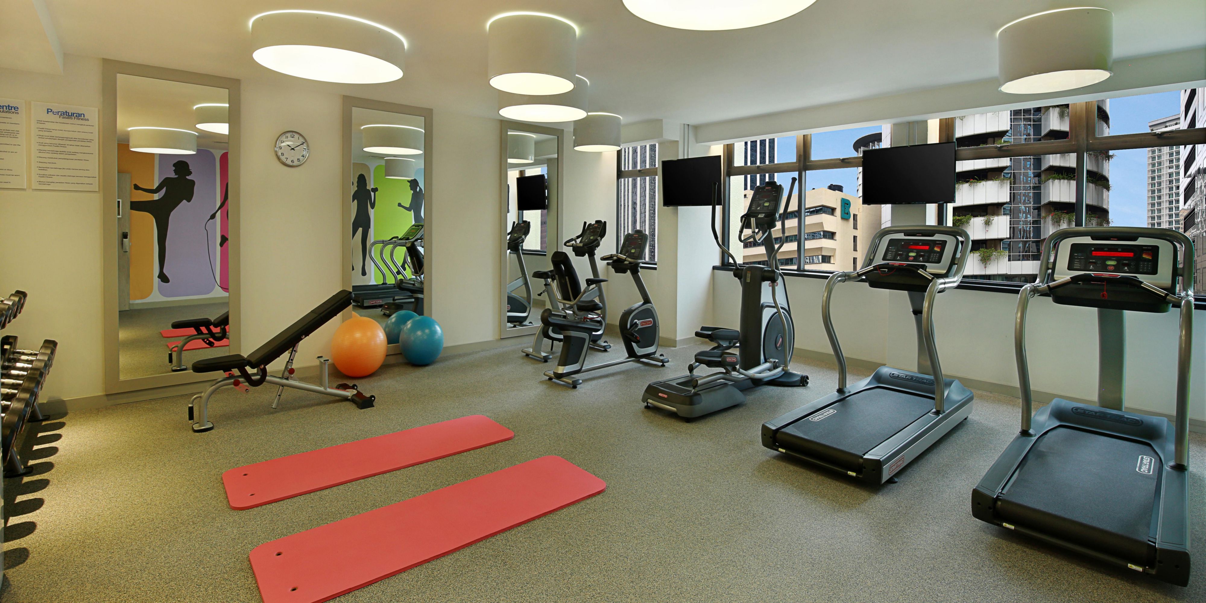 The 24-hour in-door fitness centre is situated at level 2 of the hotel. Treadmills, free weight, elliptical machines and more are available; Self-service launderette are just located next to the fitness centre. 