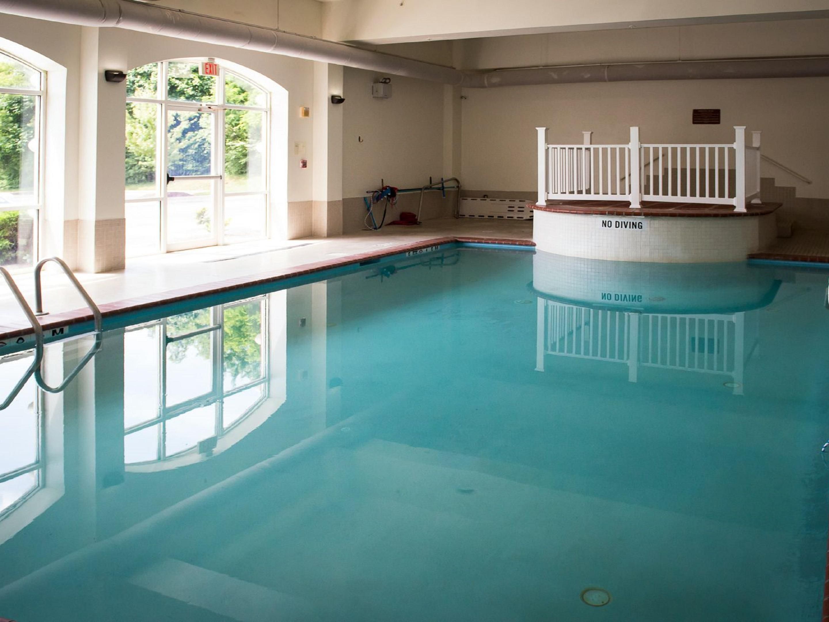 Our indoor pool is open all year round.