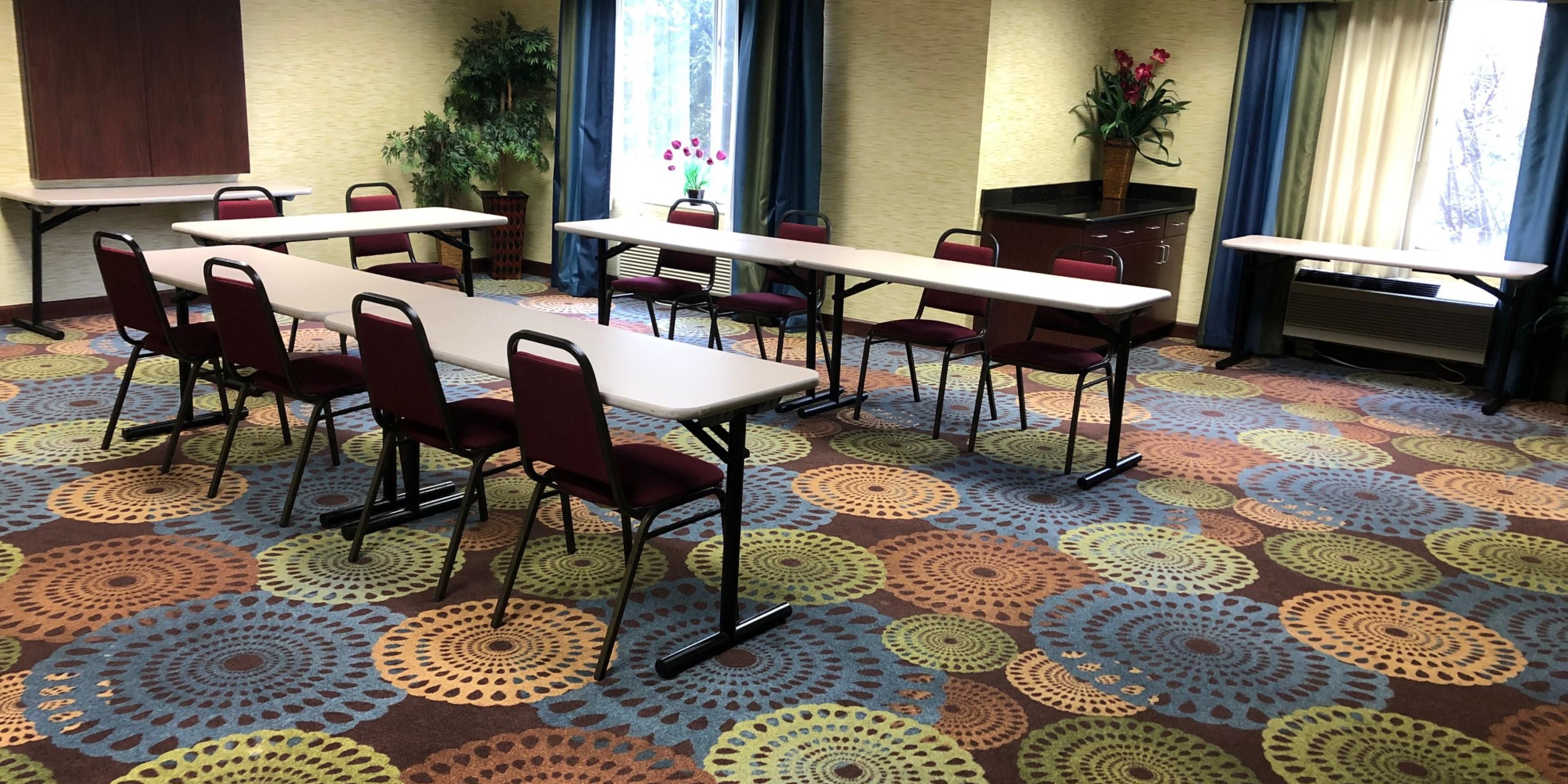 Contact the Holiday Inn Express Lapeer for all of your small meeting needs!  Let us take care of the details so you can be productive. For more information, please contact our sales office.