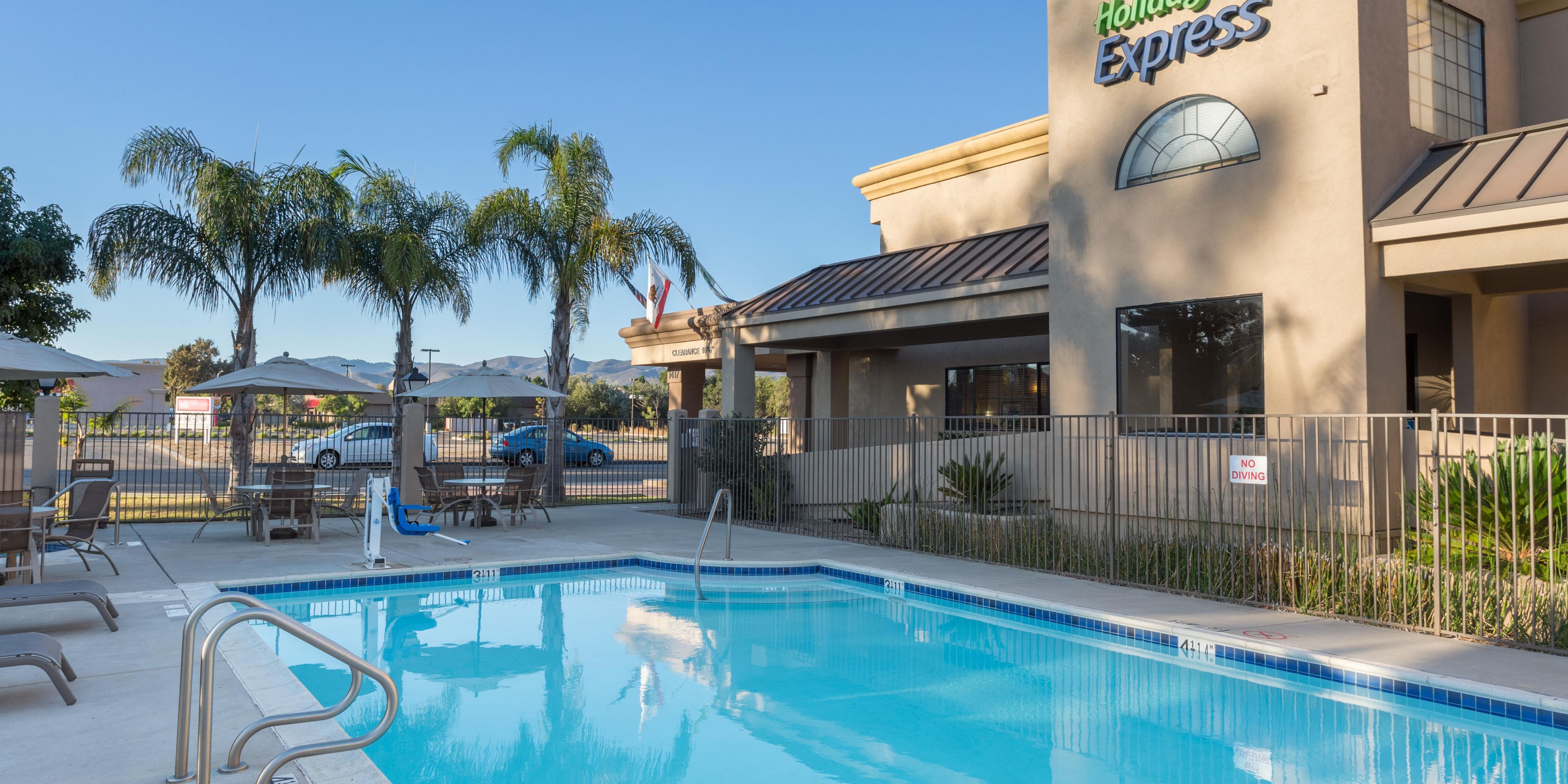 Enjoy a refreshing dip in our pool or unwind in our whirlpool. You’ll find plenty of opportunities for relaxing in our abundant California sun!