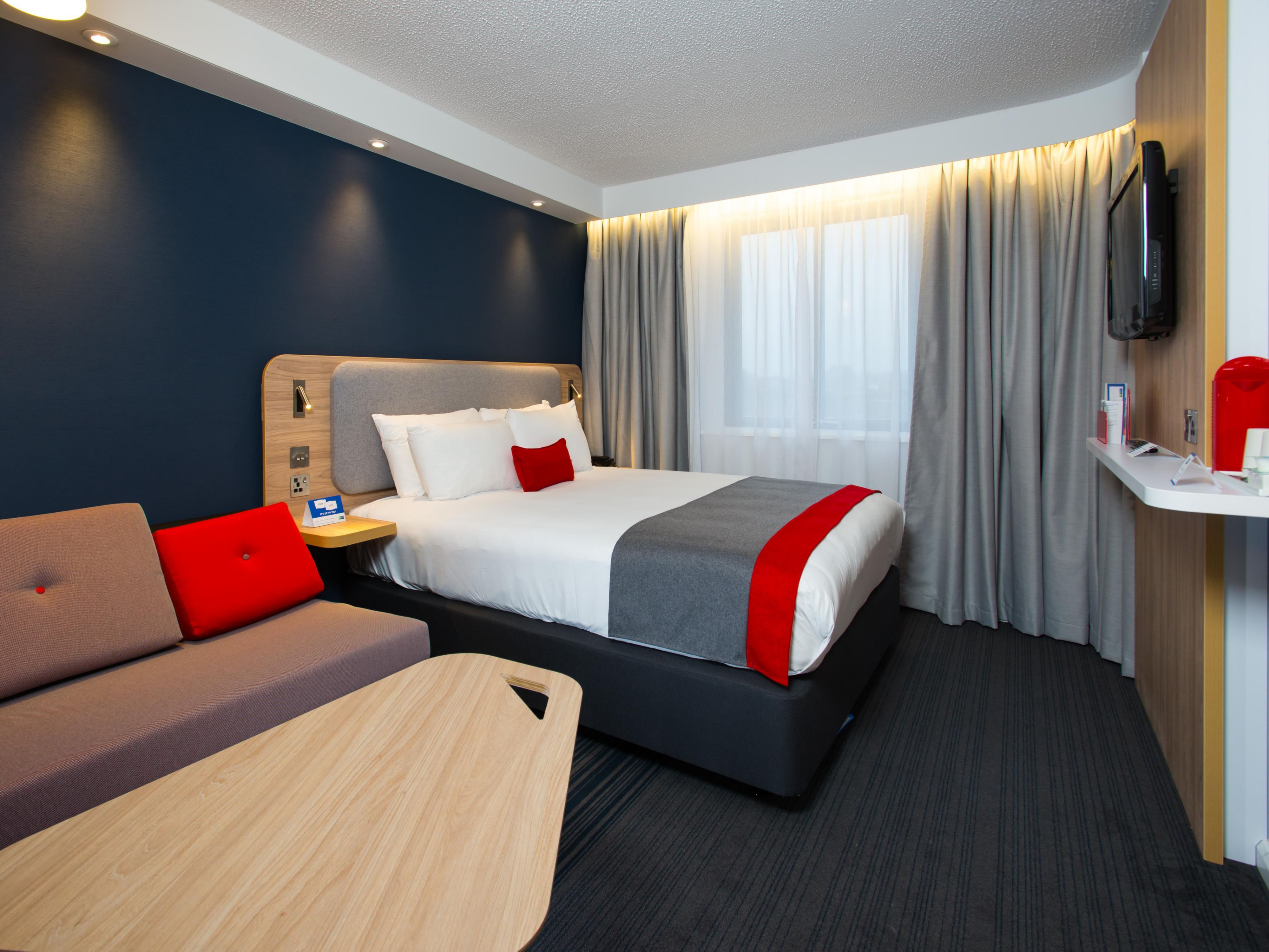 The full-width curtains make our rooms feel extra cosy!