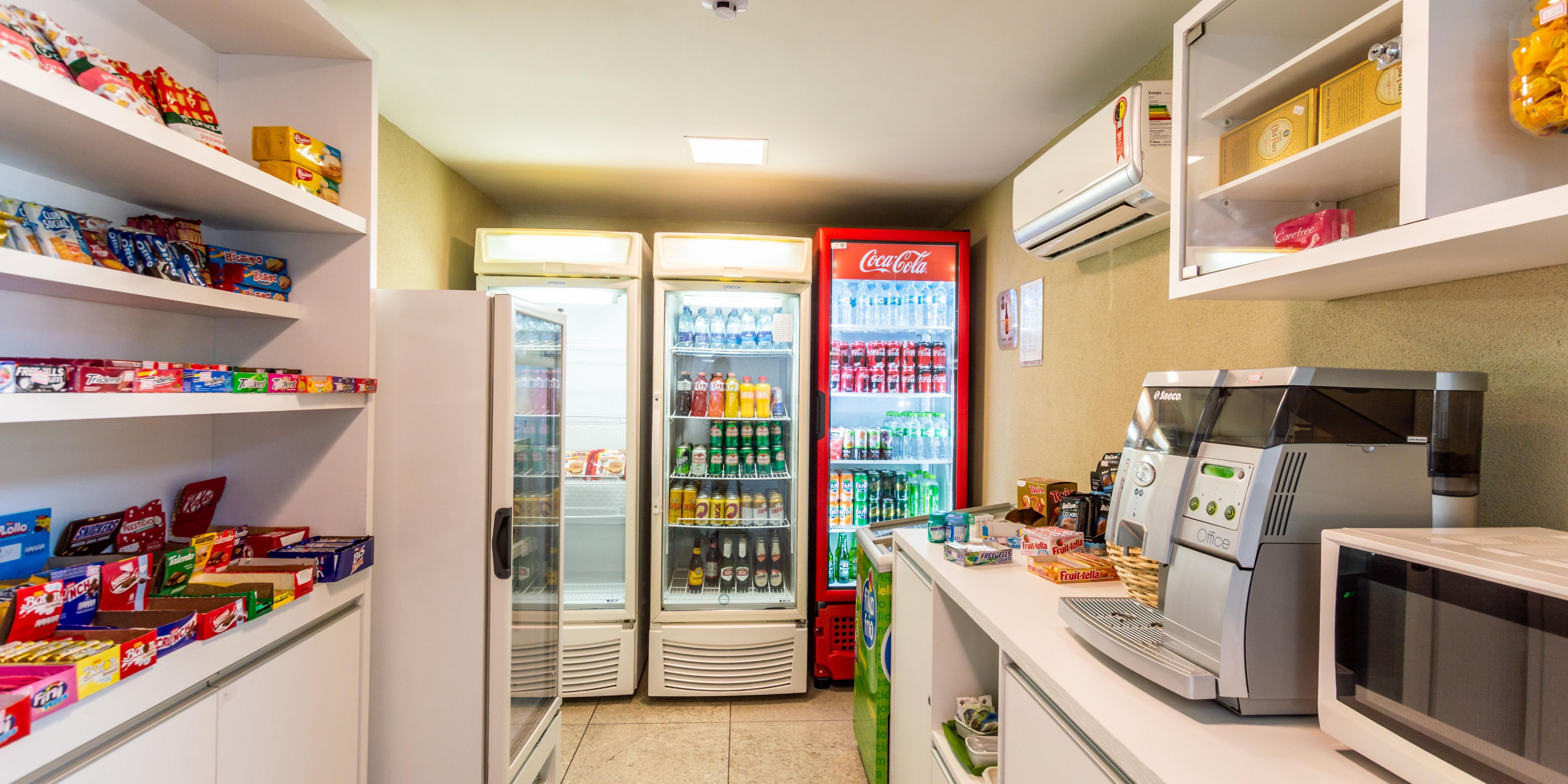 We have a 24h store at the reception.