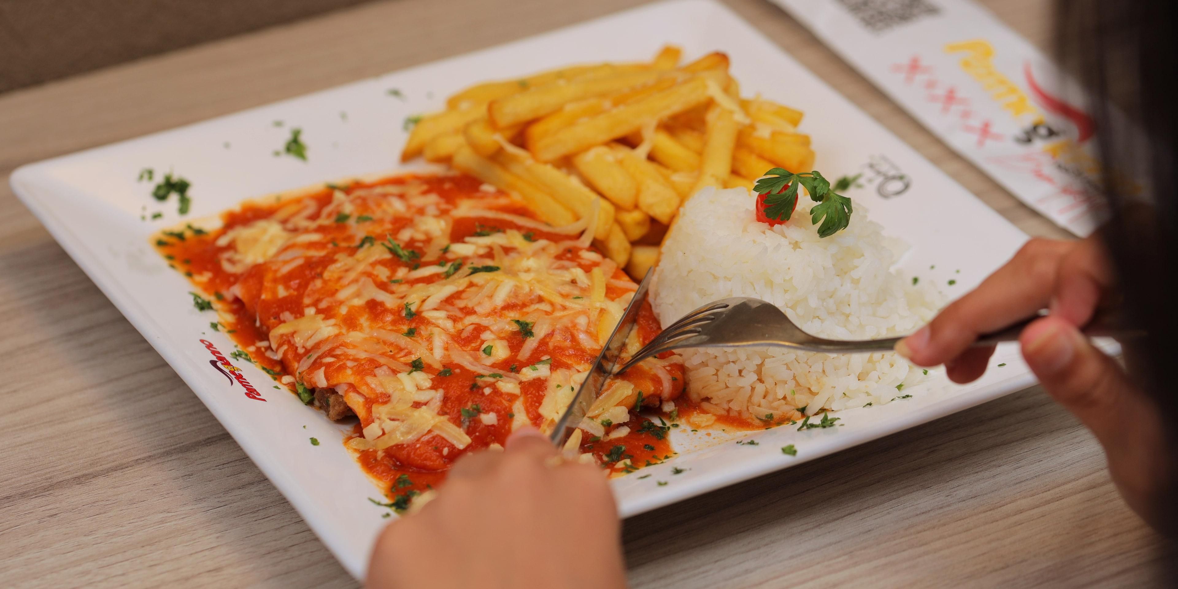 Order Parmegianno direct from your room, and they will deliver it to you.