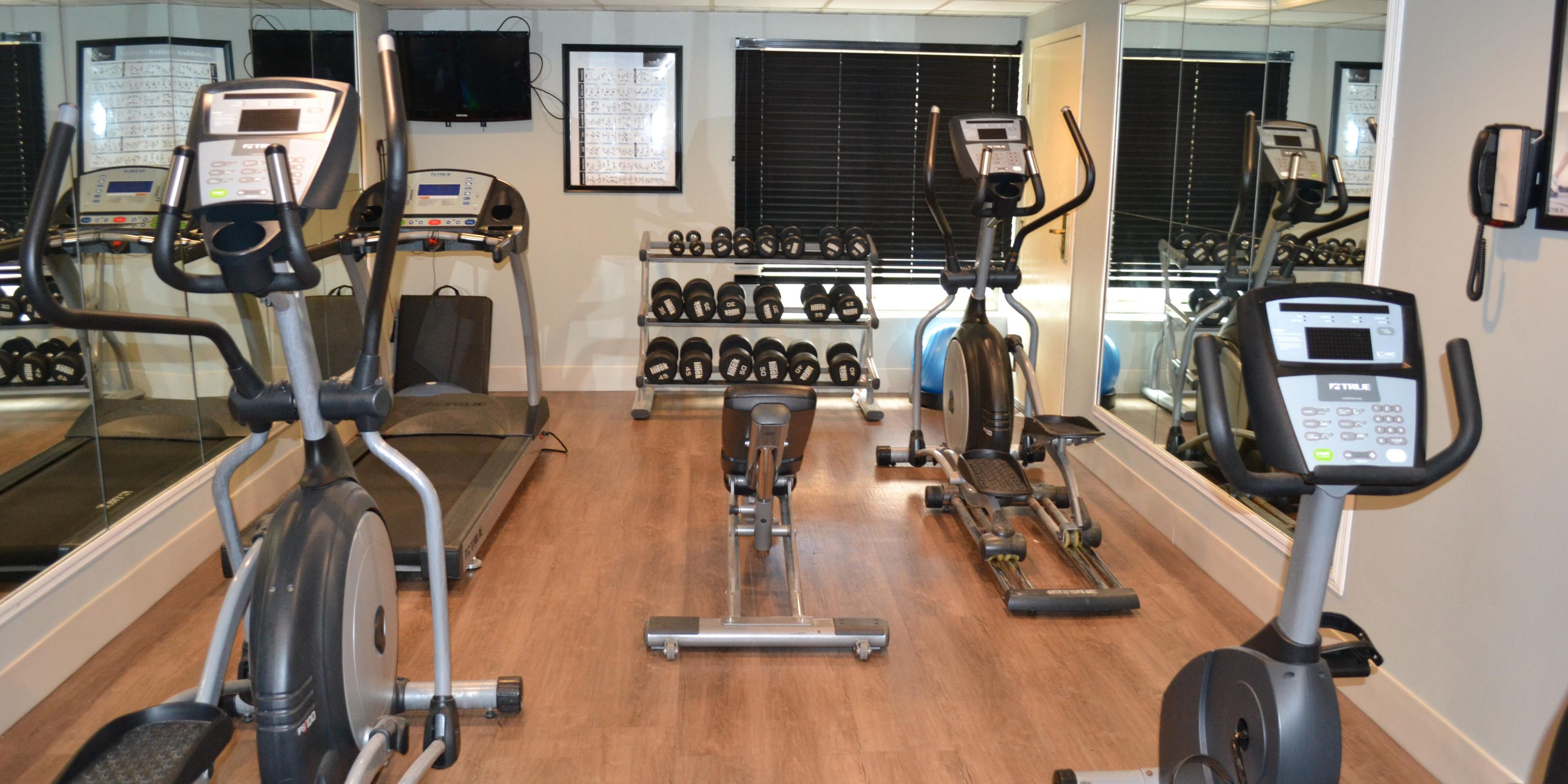 Don't get out of your fitness routine when traveling. Stay on top of your health and wellness regimen during your stay with access to our 24-hour fitness center. 