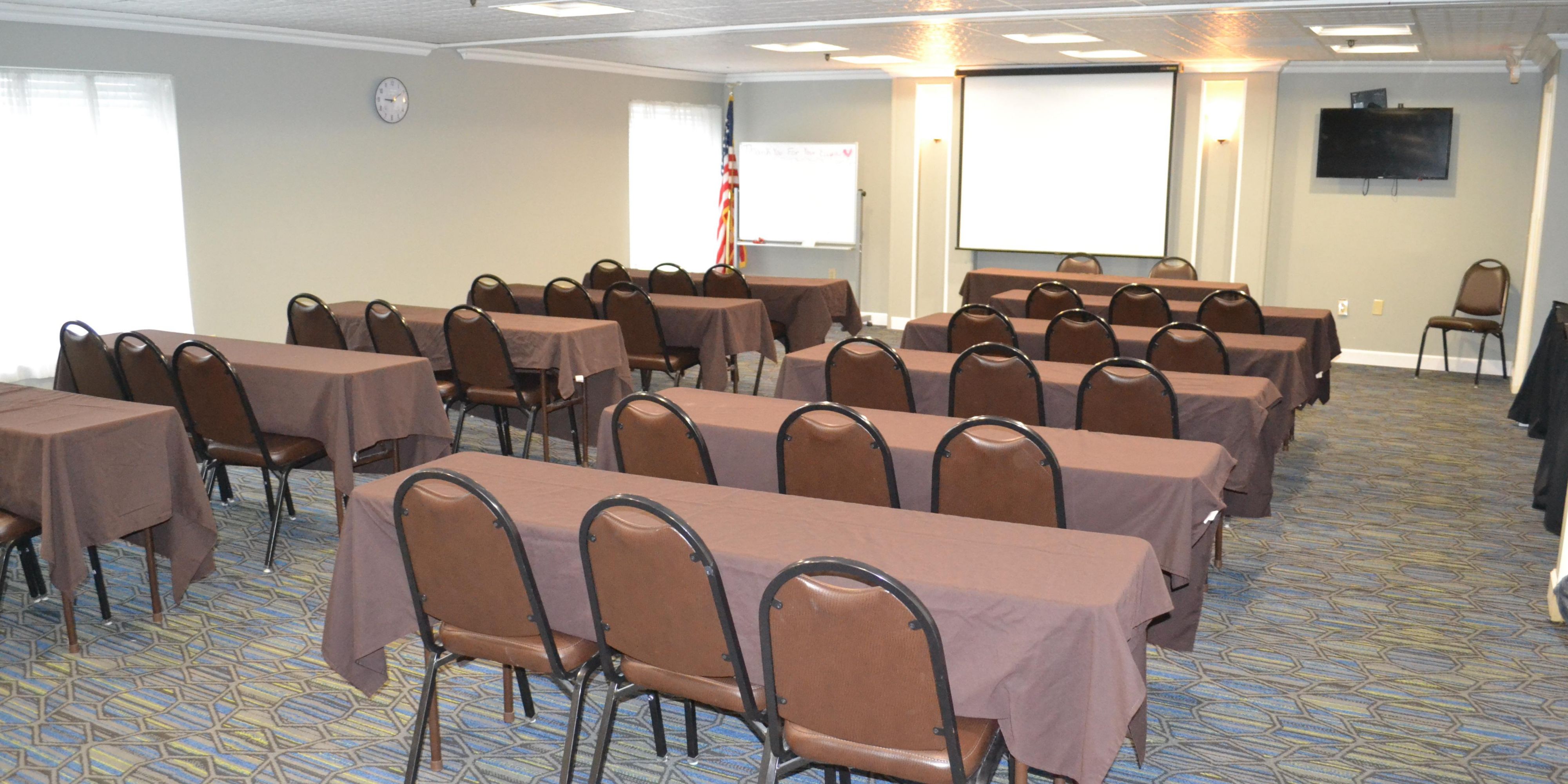Are you in need of meeting space? Our hotel is perfect for corporate meetings and gatherings for social events up to 50 people. Please contact Chrissy Hoover at 717.790.0924 for more details.