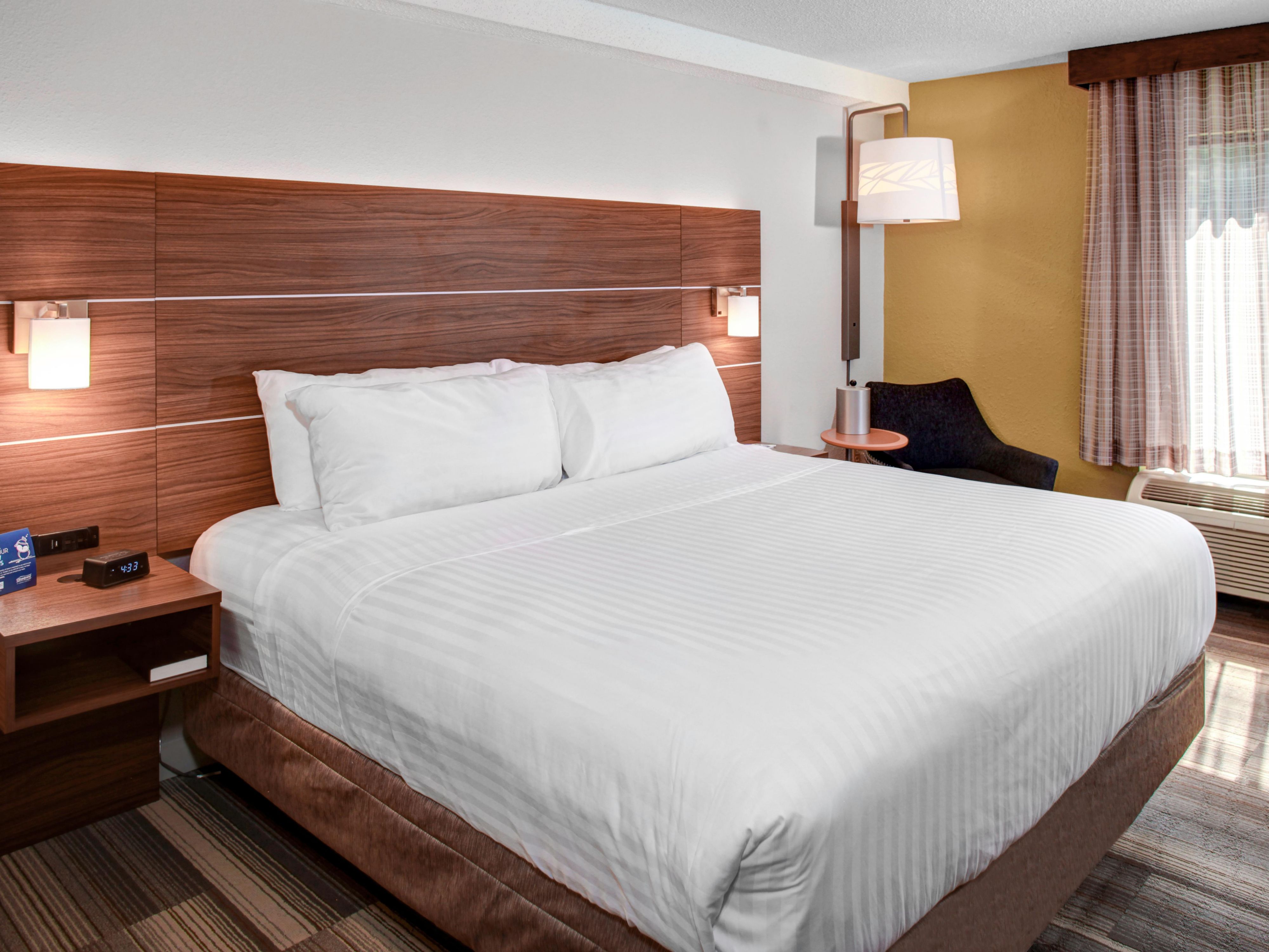Be the Readiest After a Great Night's Sleep on Our NEW King Beds!!
