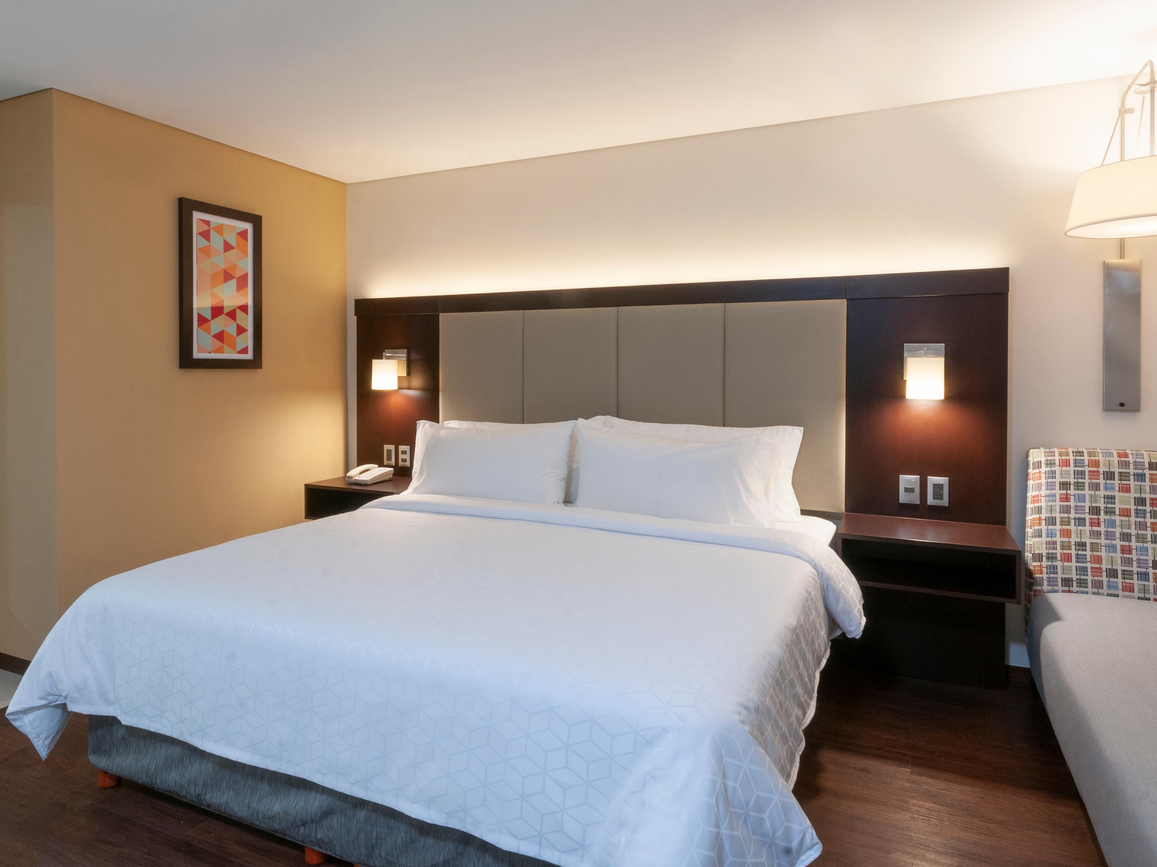 Your comfort in our priority, One King Bed with sleeper sofa.