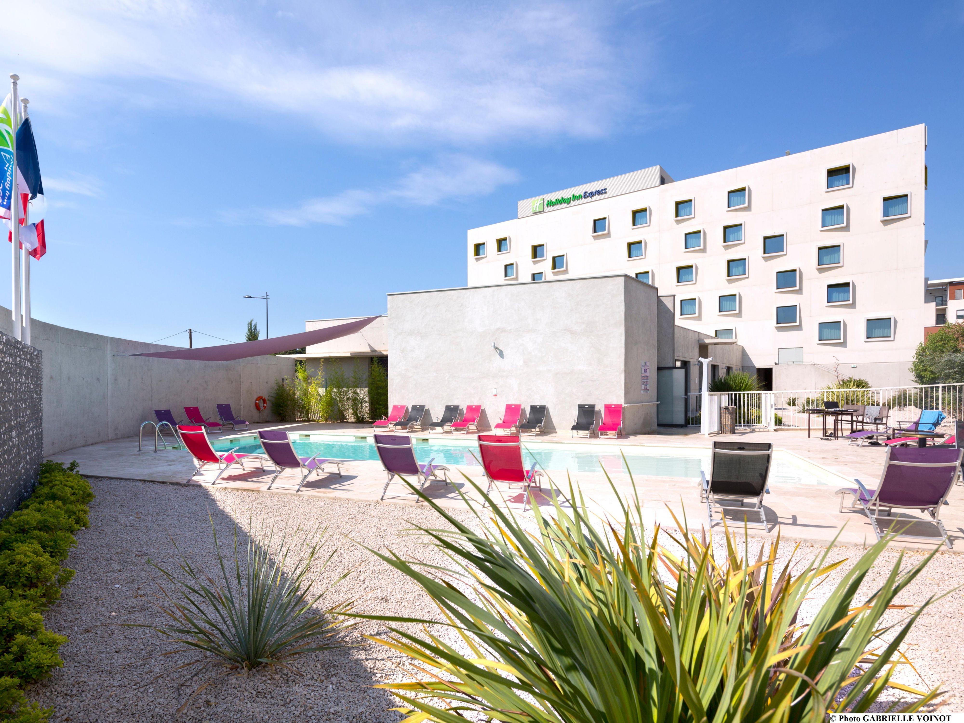 Outdoor pool opened during summer season