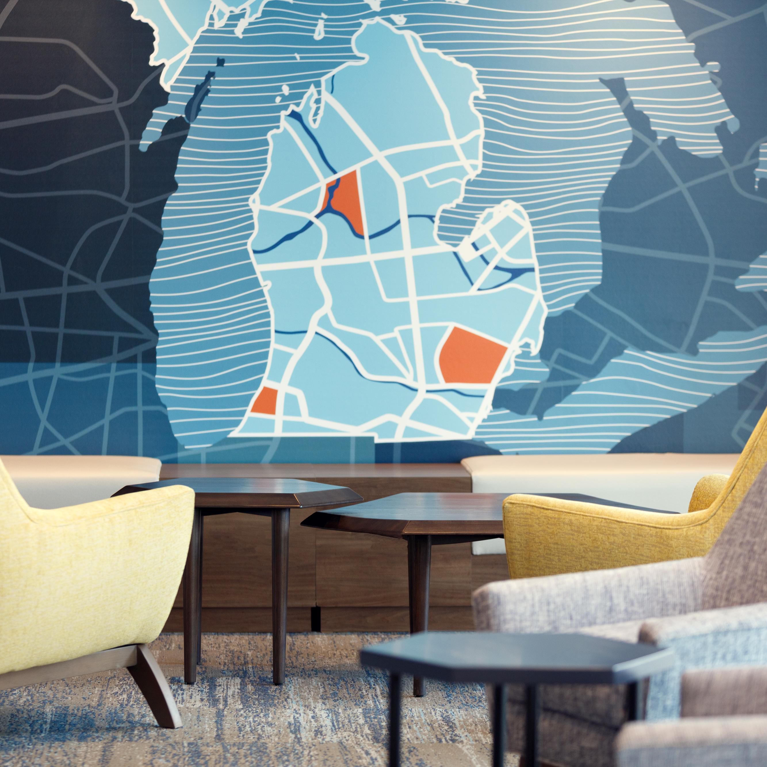 Relax with your family and friends in our warm and inviting lobby.