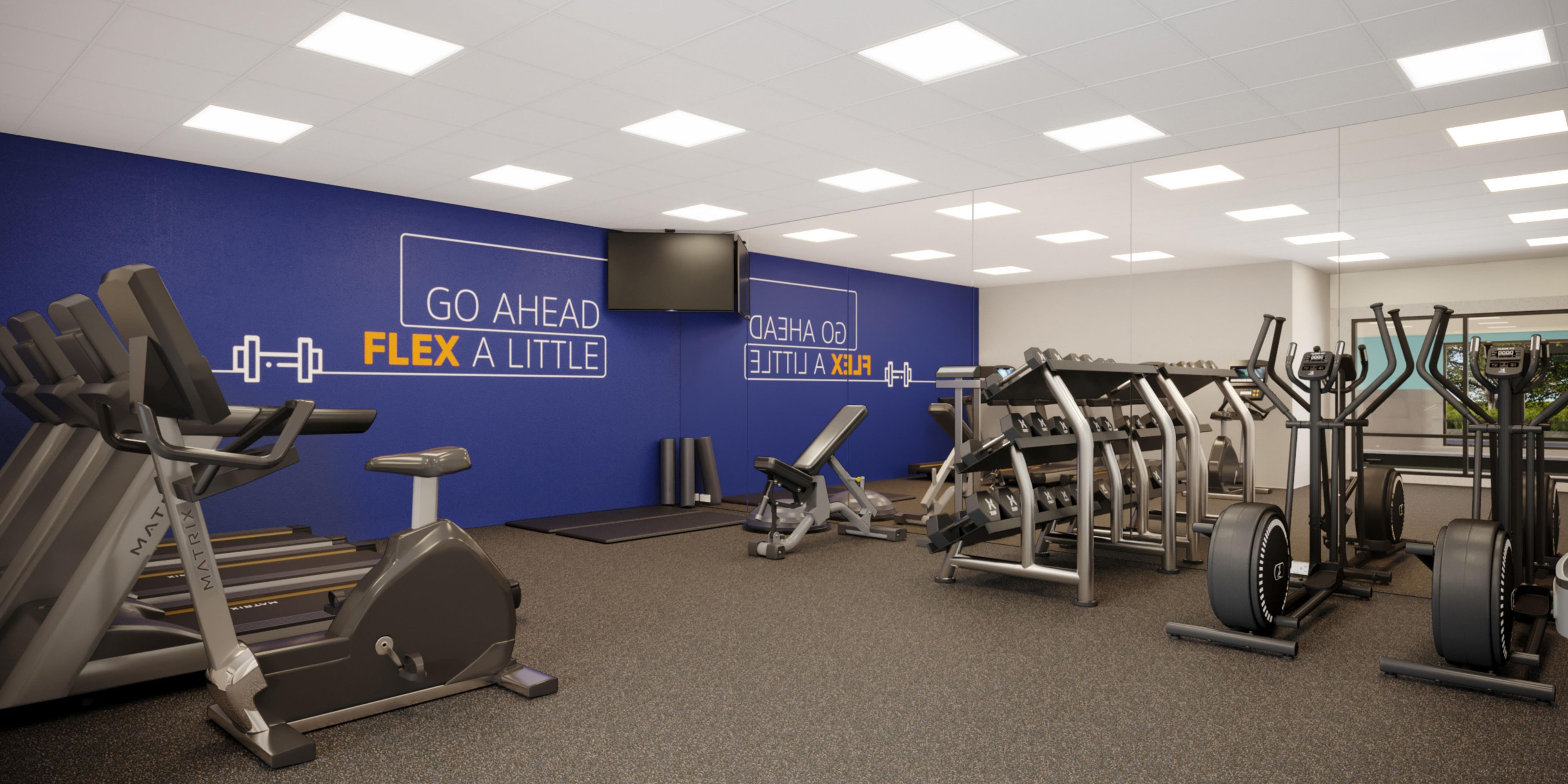Enjoy our fully equipped fitness center. 