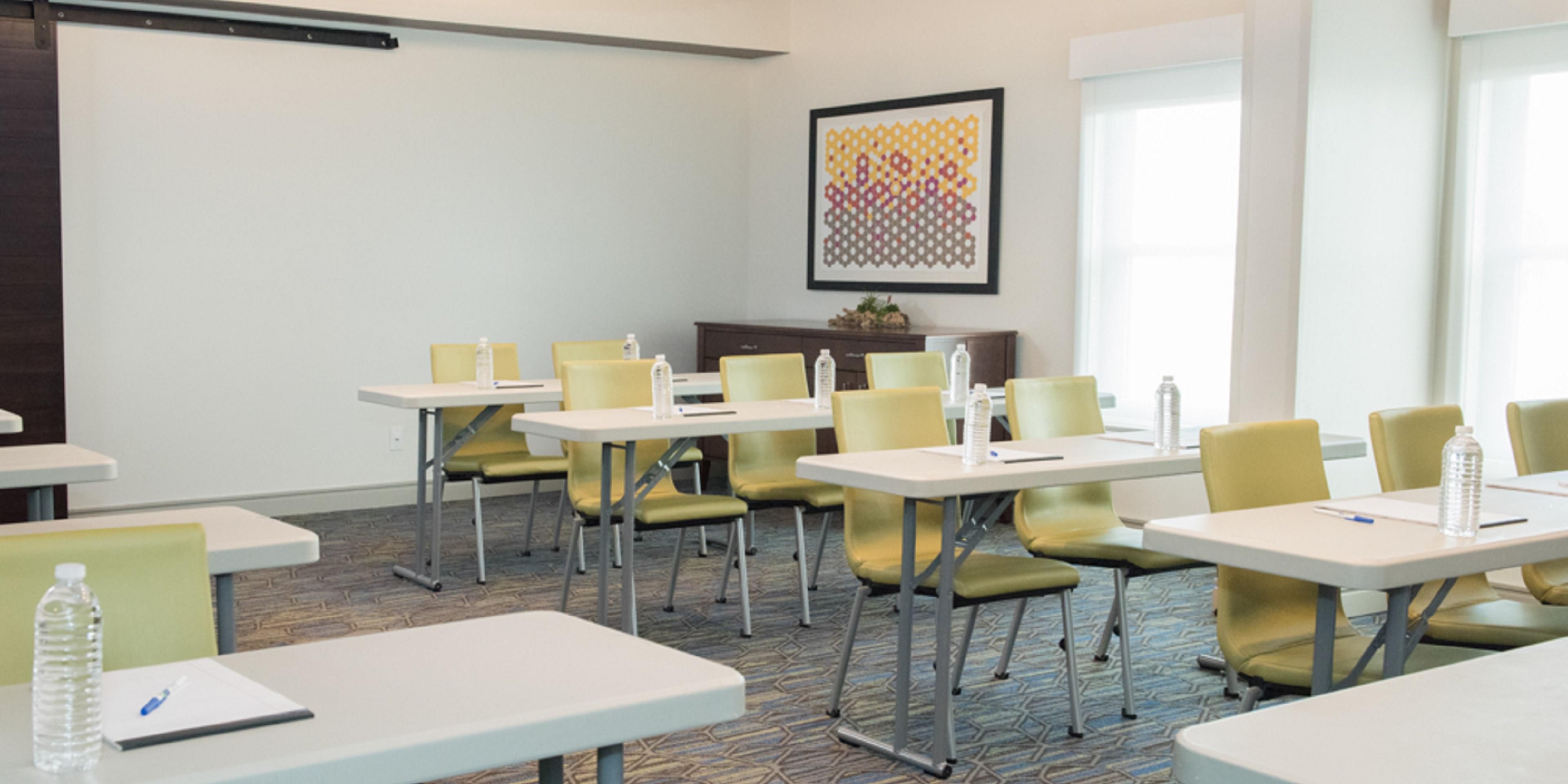 Host your next meeting with us.  We are the ideal location for depositions, seminars, corporate meetings, birthday parties and much more.  Outside Food and Beverage is allowed and we award the meeting planner with IHG Business Reward Points.  Call our hotel front desk TODAY for more information and to check dates. 