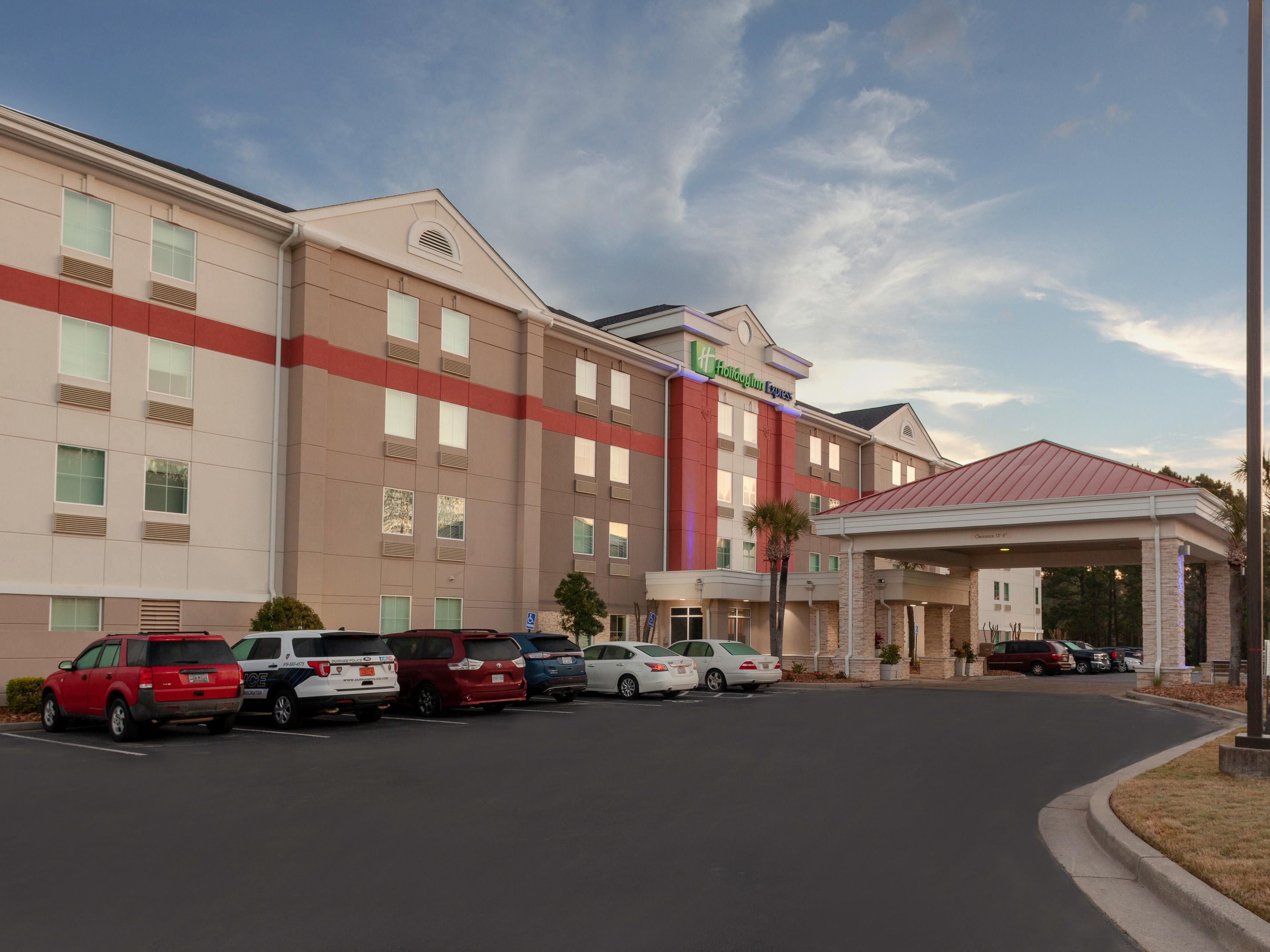 Welcome to the Holiday Inn Express Broadway at the Beach.