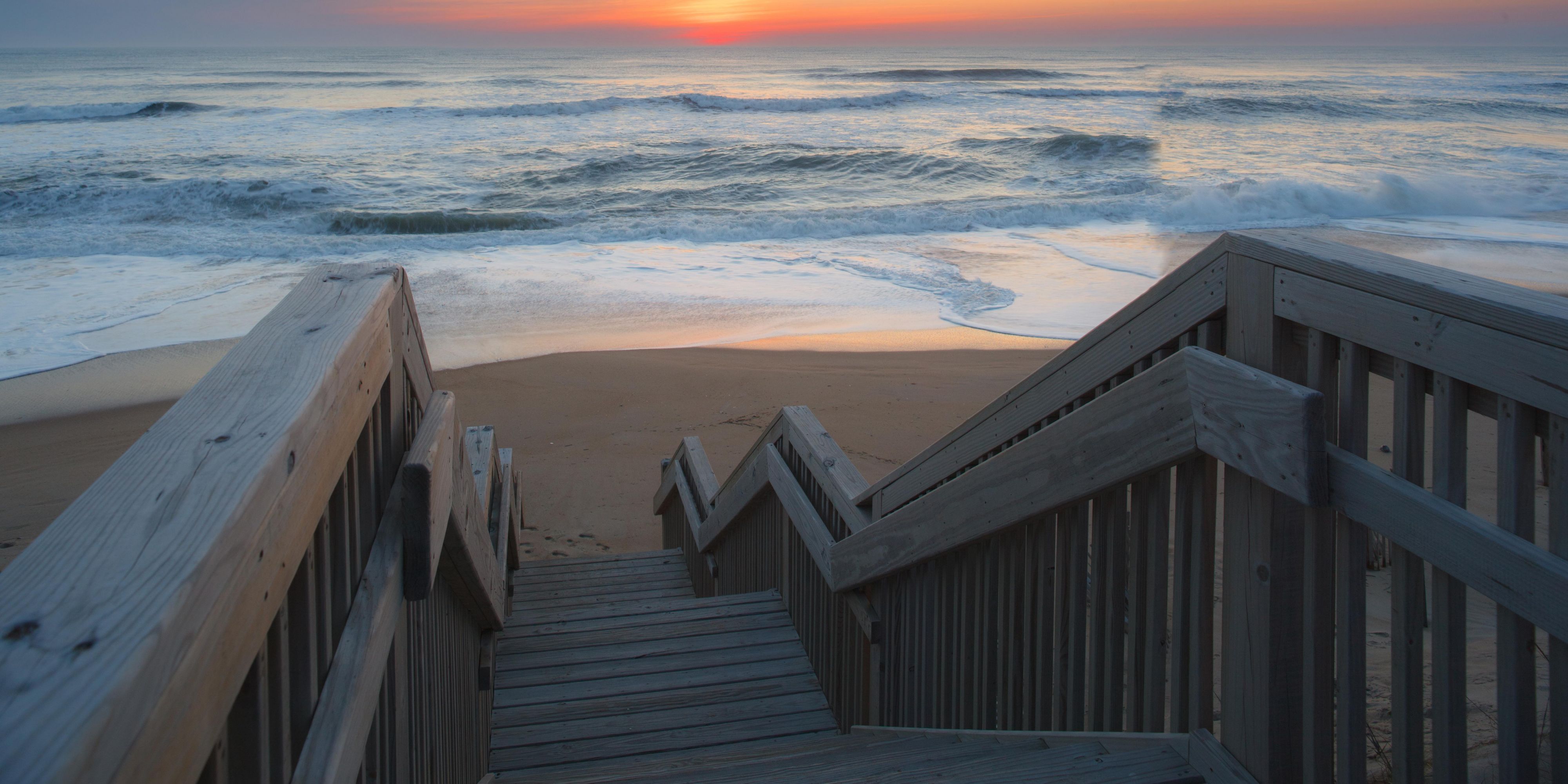 Toes in the sand just steps from your room! Enjoy private beach access on the Atlantic Coast in Nags Head, NC when you stay with us at the Holiday Inn Express. We can't wait to welcome you!
