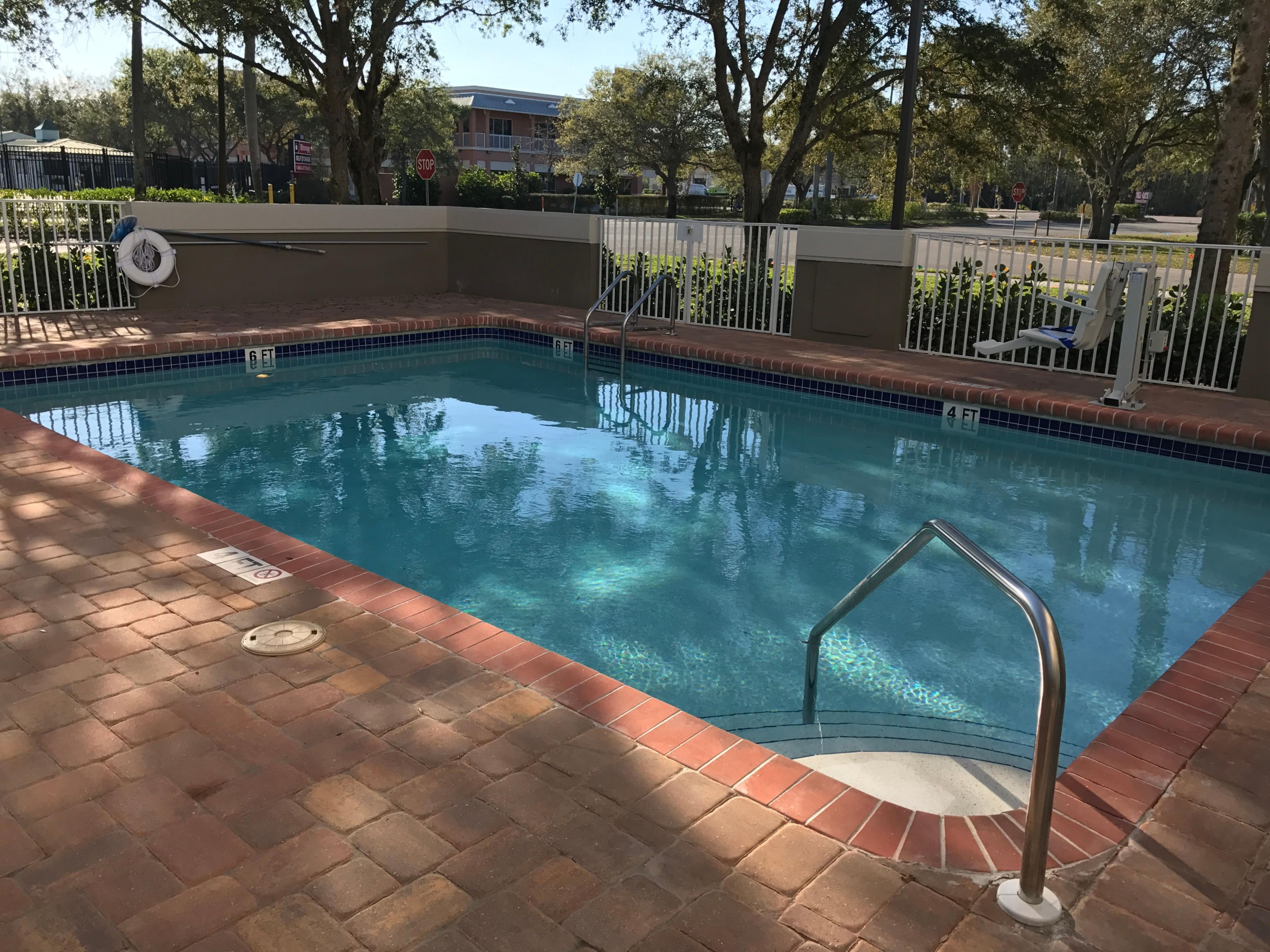 Relax in the pool after a hard day of work
