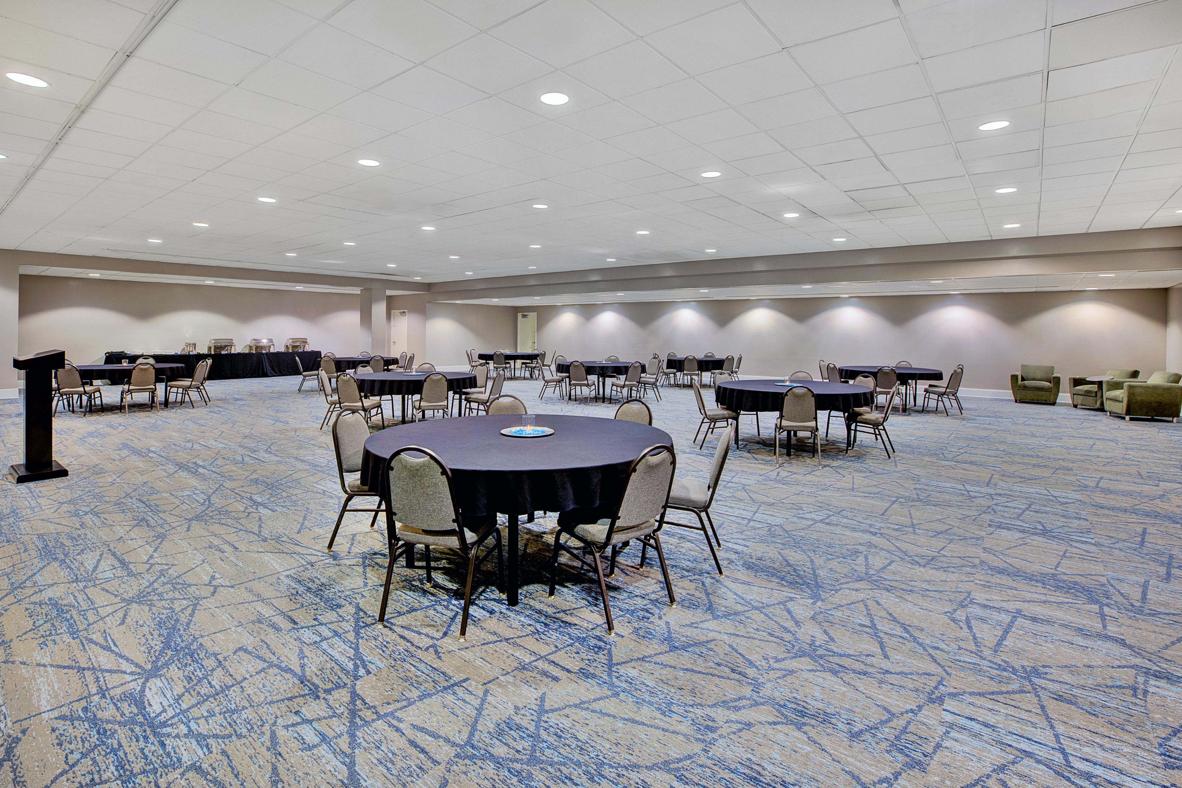 Ballroom style meeting room.