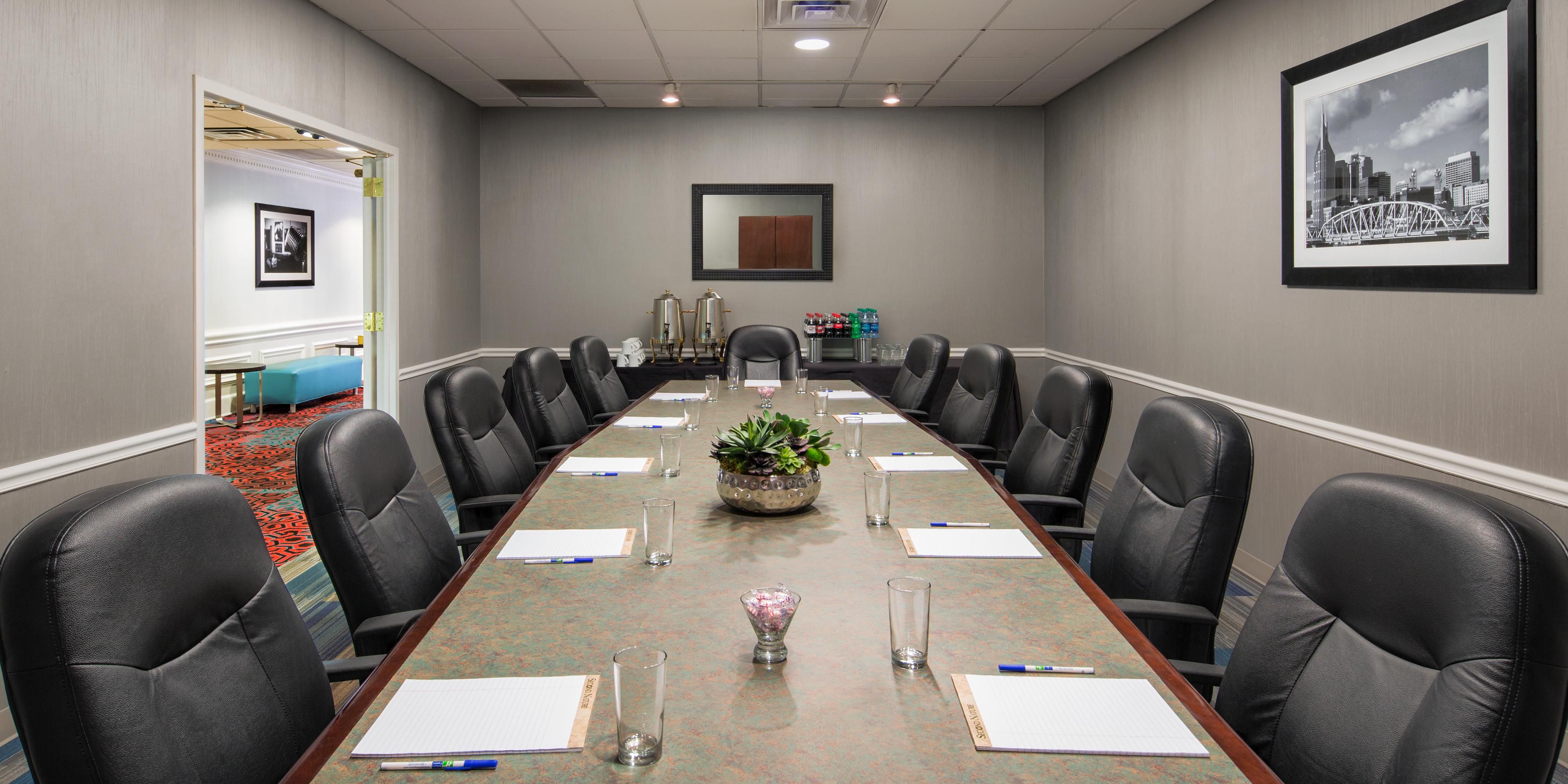 Host a formal business meeting or a unique special occasion in our versatile meeting space. Our hotel offers 500 square feet of space, catering options, and event planning experts. Contact our Sales Office for your next event.