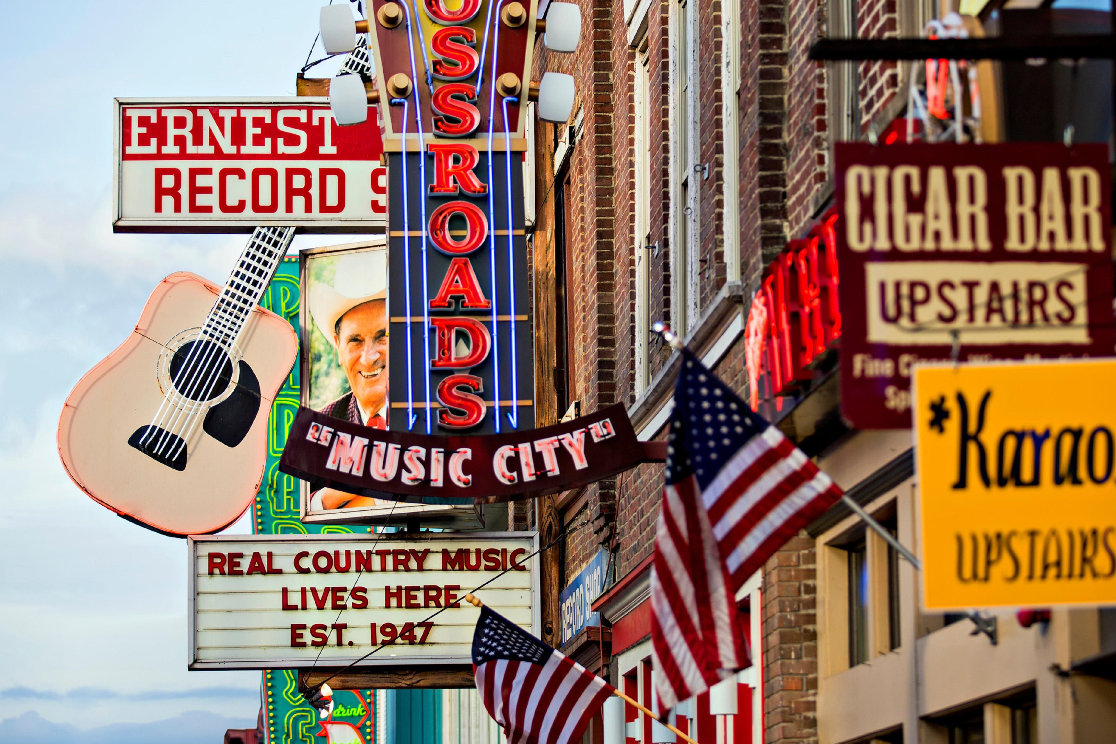 Downtown Nashville's Music Row
