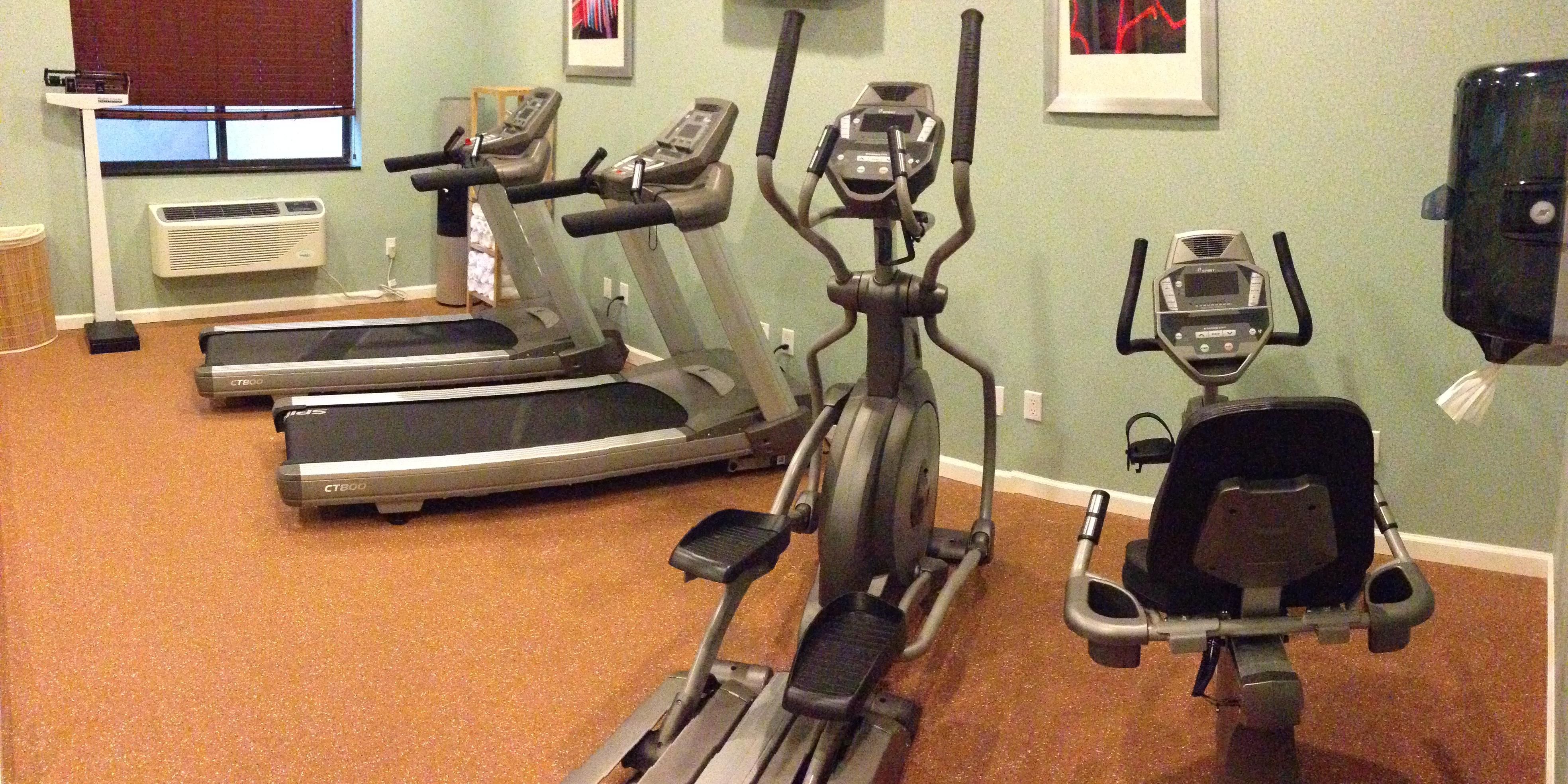 If you brought work to do on the road, you can get easily get it done with our complimentary Wi-Fi. Make sure to take a break with a visit to our Fitness Center with a treadmill, free weights, and an elliptical machine. Whether you like to work up a sweat in the morning or evening, our 24/7 Fitness Center is always ready and waiting.