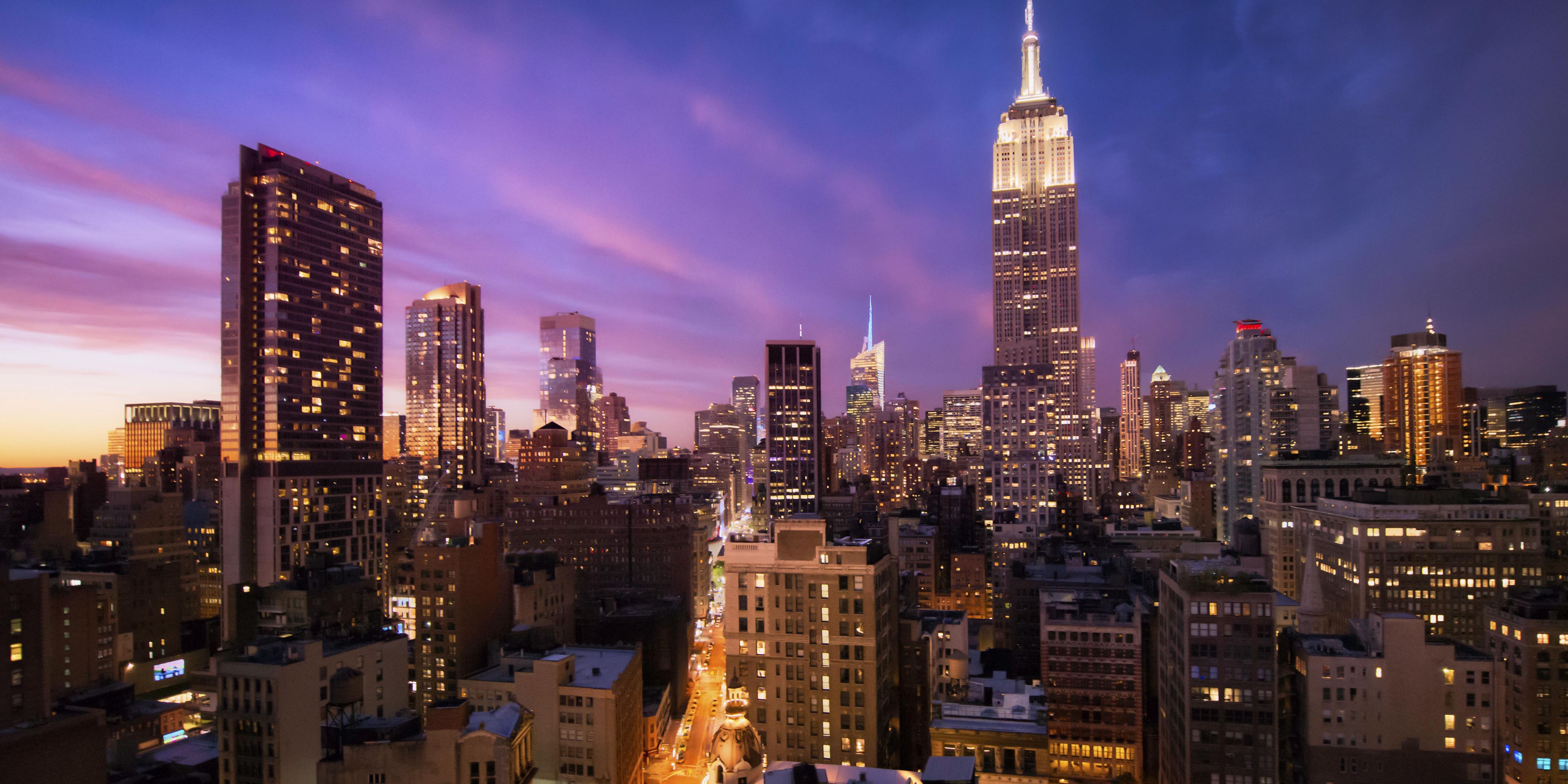Our hotel is located a half mile from the Empire State building, while visiting NYC, take a ride to the 86th floor and take in amazing City Views.