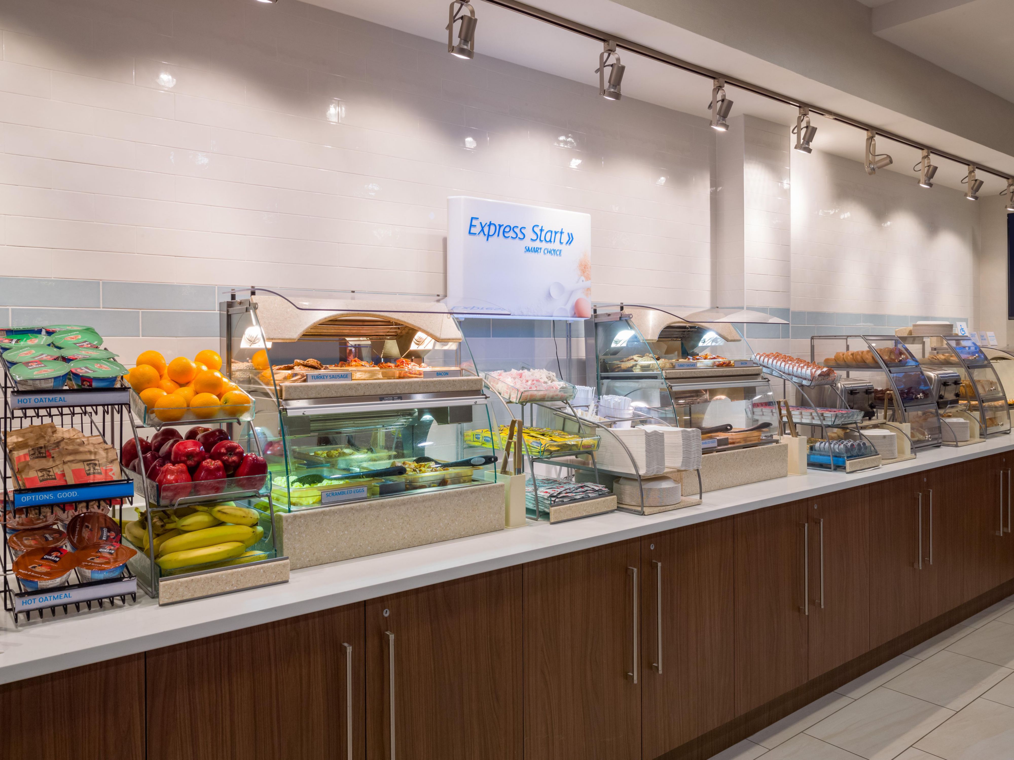 Enjoy complimentary daily breakfast for all guests throughout your stay. With selections including classic favorites, our signature pancakes and famous cinnamon rolls.