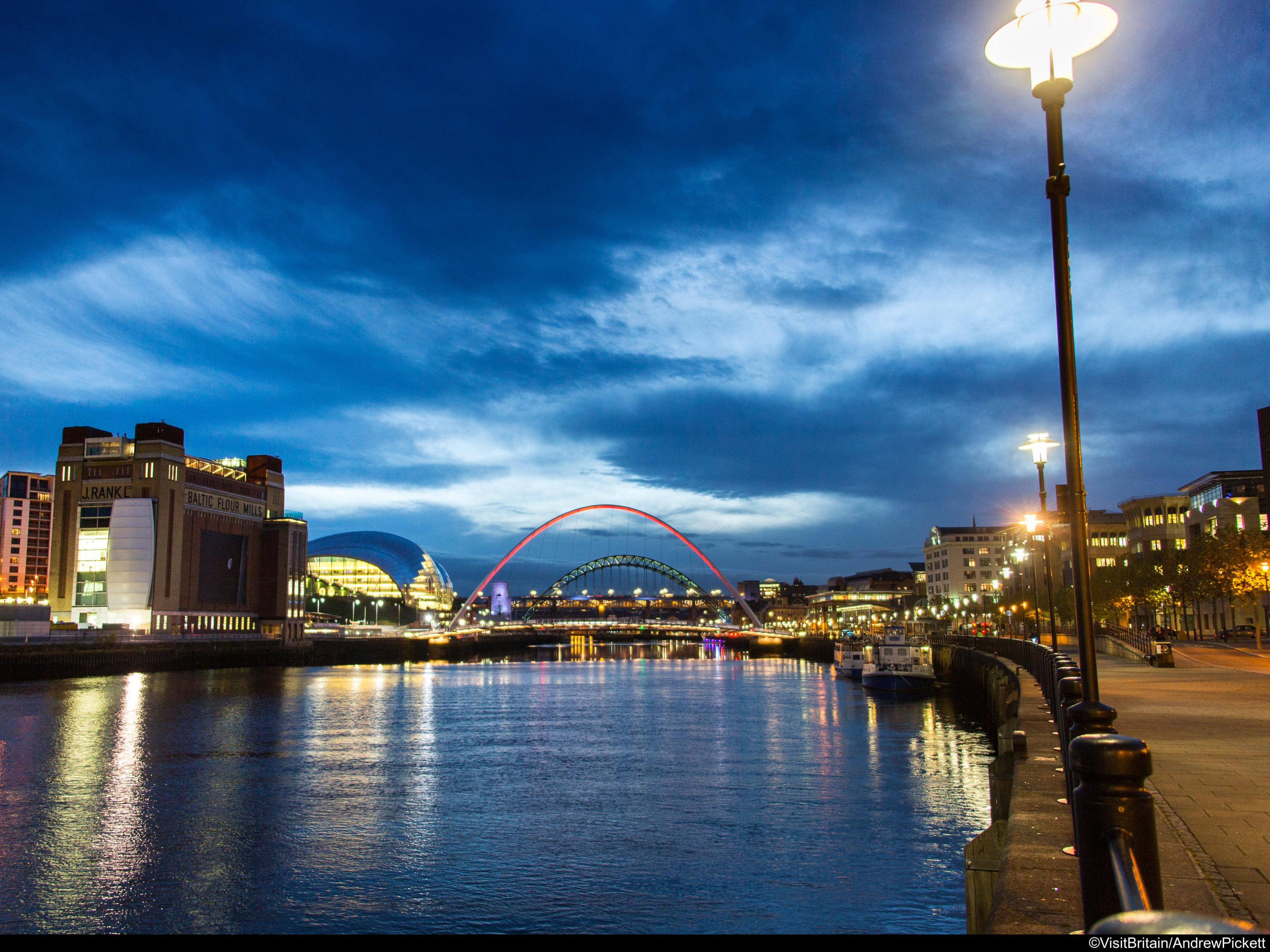 the Quayside is only 13-mins away from our Newcastle hotel 