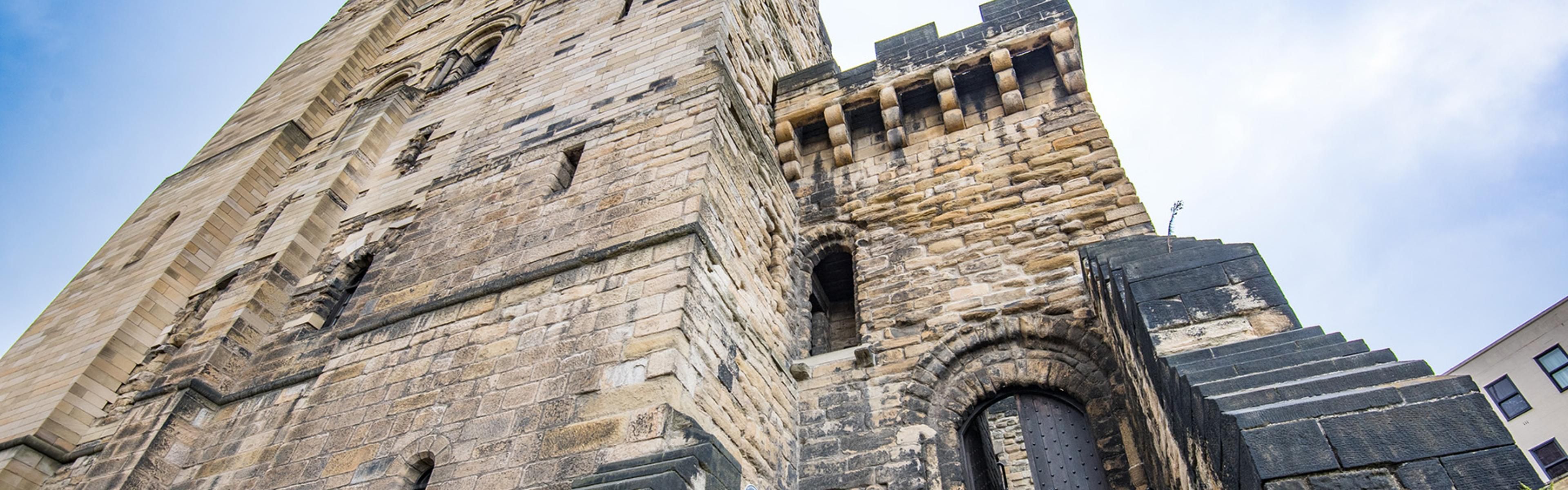 Newcastle Castle is a short drive from our hotel.