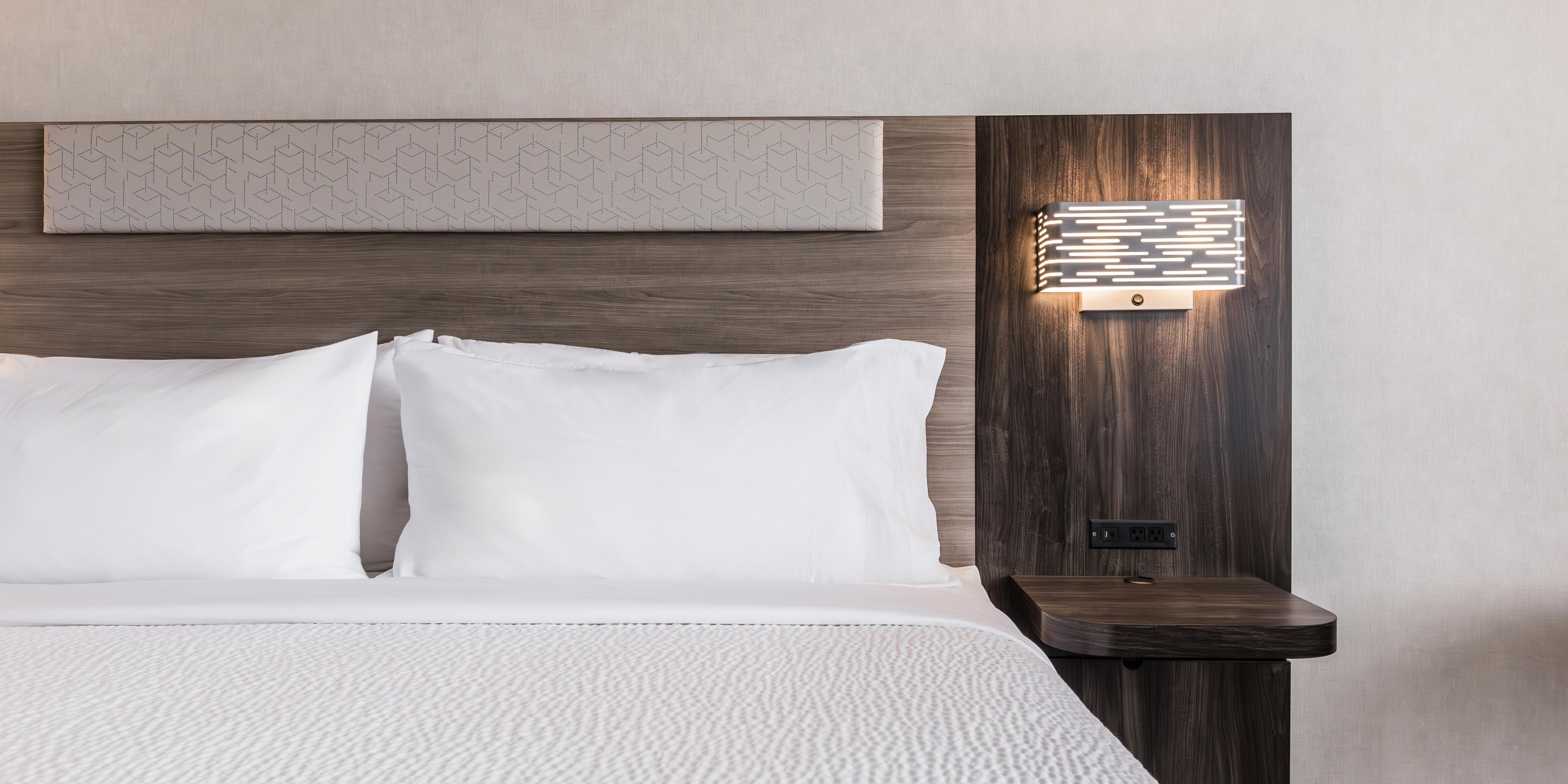 Rest easy and get a great night’s sleep with our Express Recharge, featuring plush duvets and choice of firm or soft pillows.