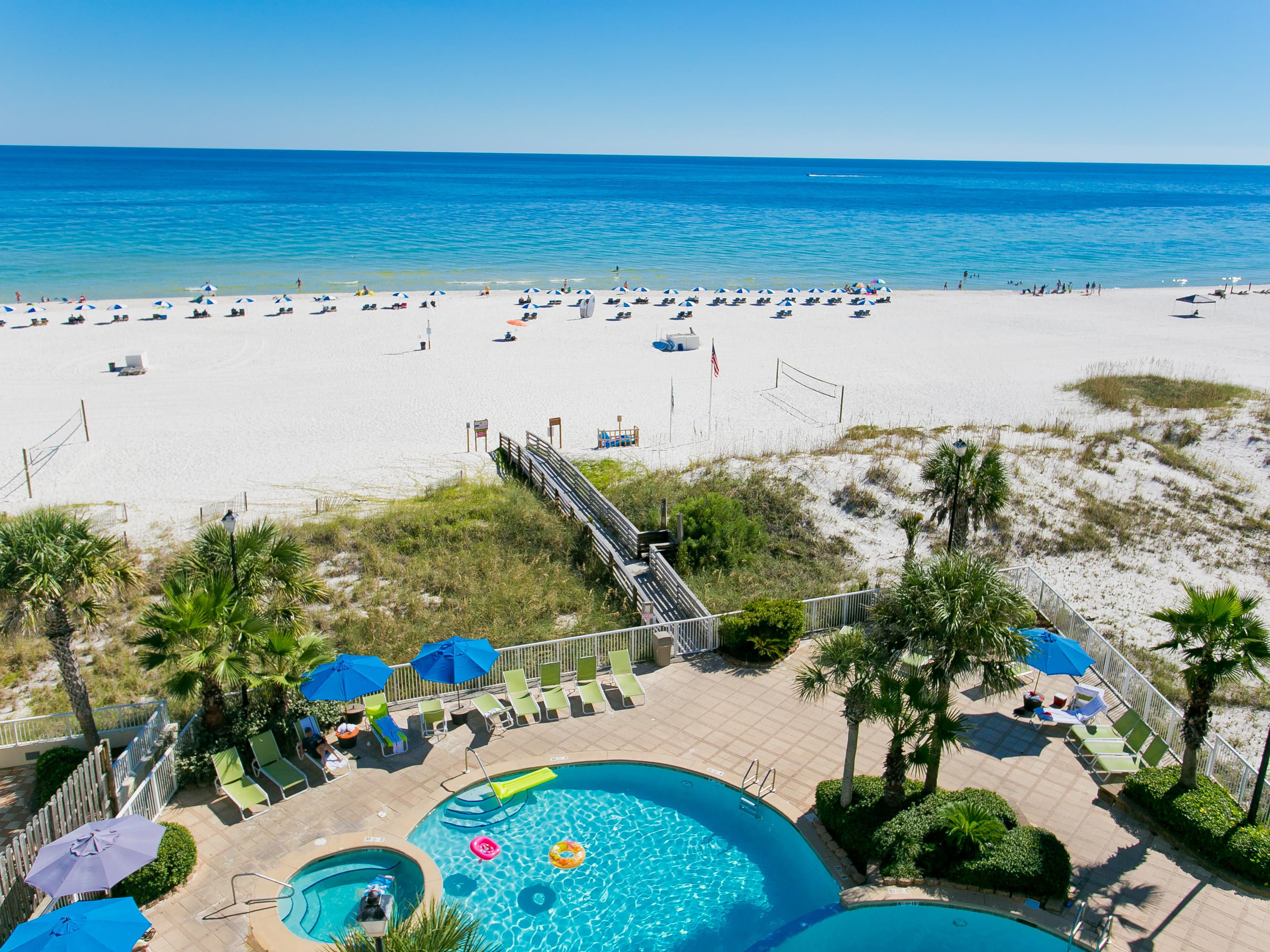 Find out for yourself what the locals have already discovered … that every day can feel like paradise on Alabama’s beaches. Steps from the door of our Orange Beach hotel, you’ll find as much or as little recreation as you desire. So whether you choose to lay in the sun or make a splash in our beachfront pool, our hotel is the perfect place to lose 