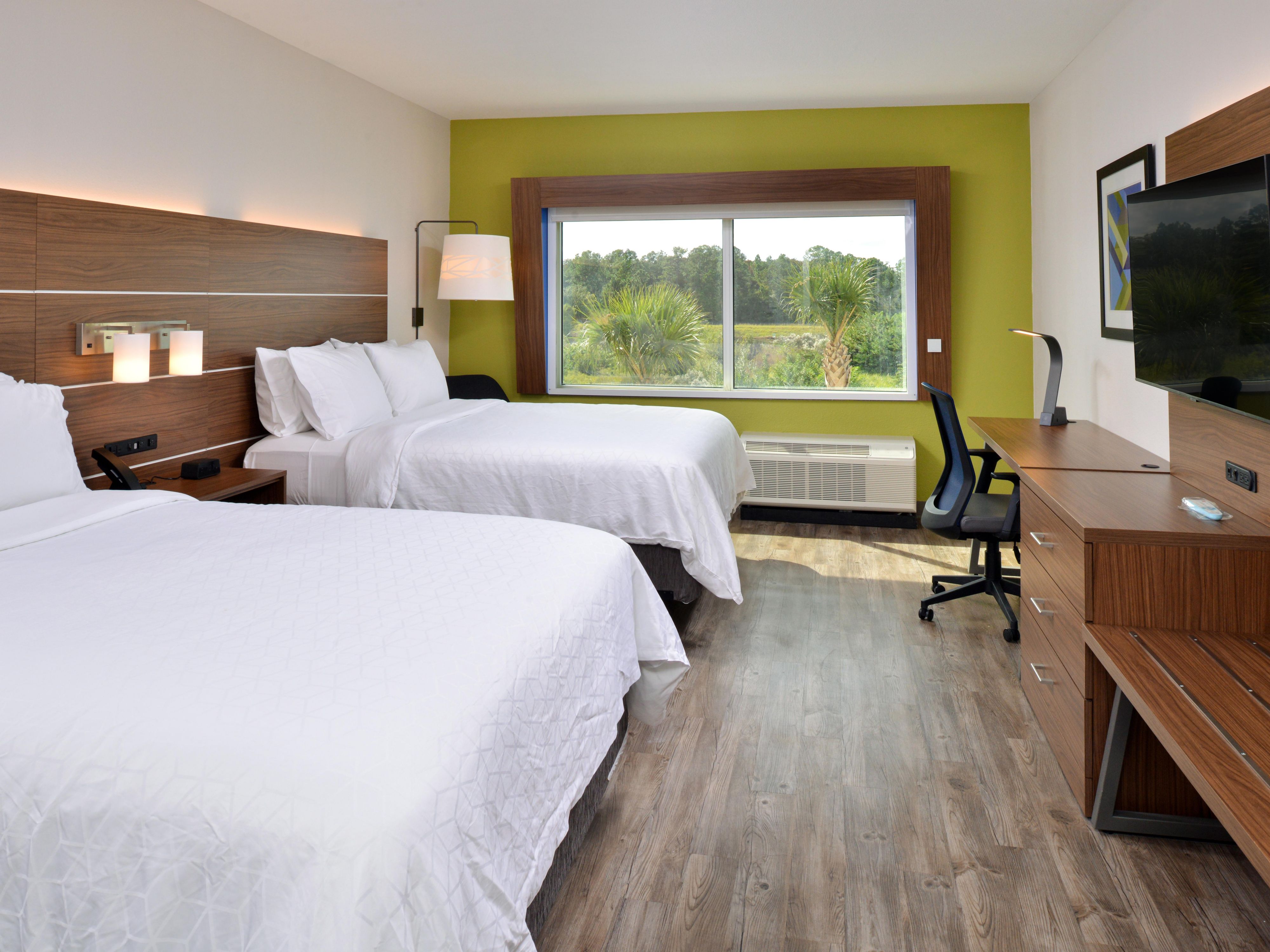 Book a room with Two Queen Beds perfect for friends and family.
