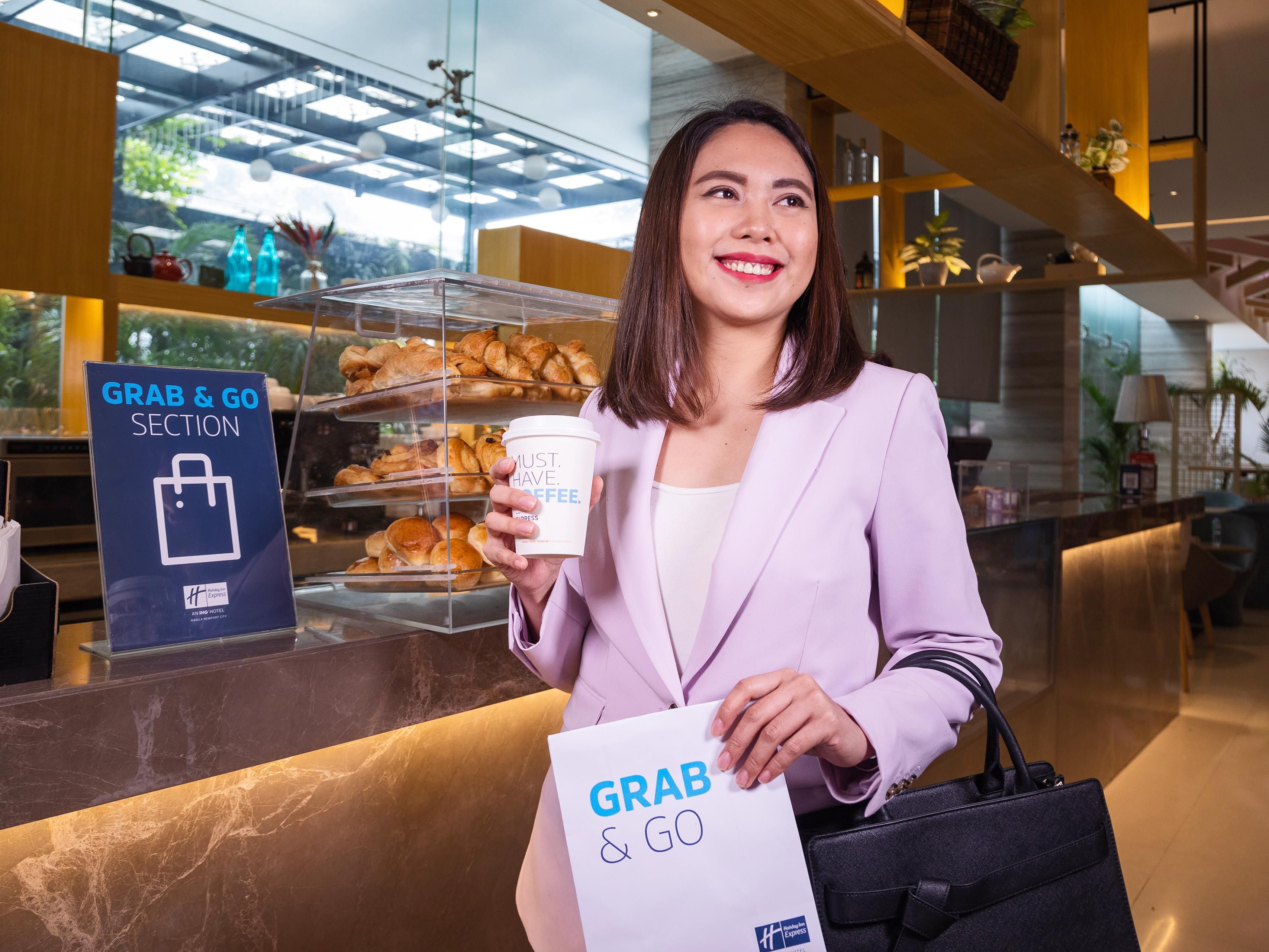 Express Start Free Breakfast is part of the brand hallmarks that deliver experience that matter most. Our complimentary Buffet breakfast or Grab and Go is available daily from 6:00 AM to 10:00 AM to kickstart the day. 