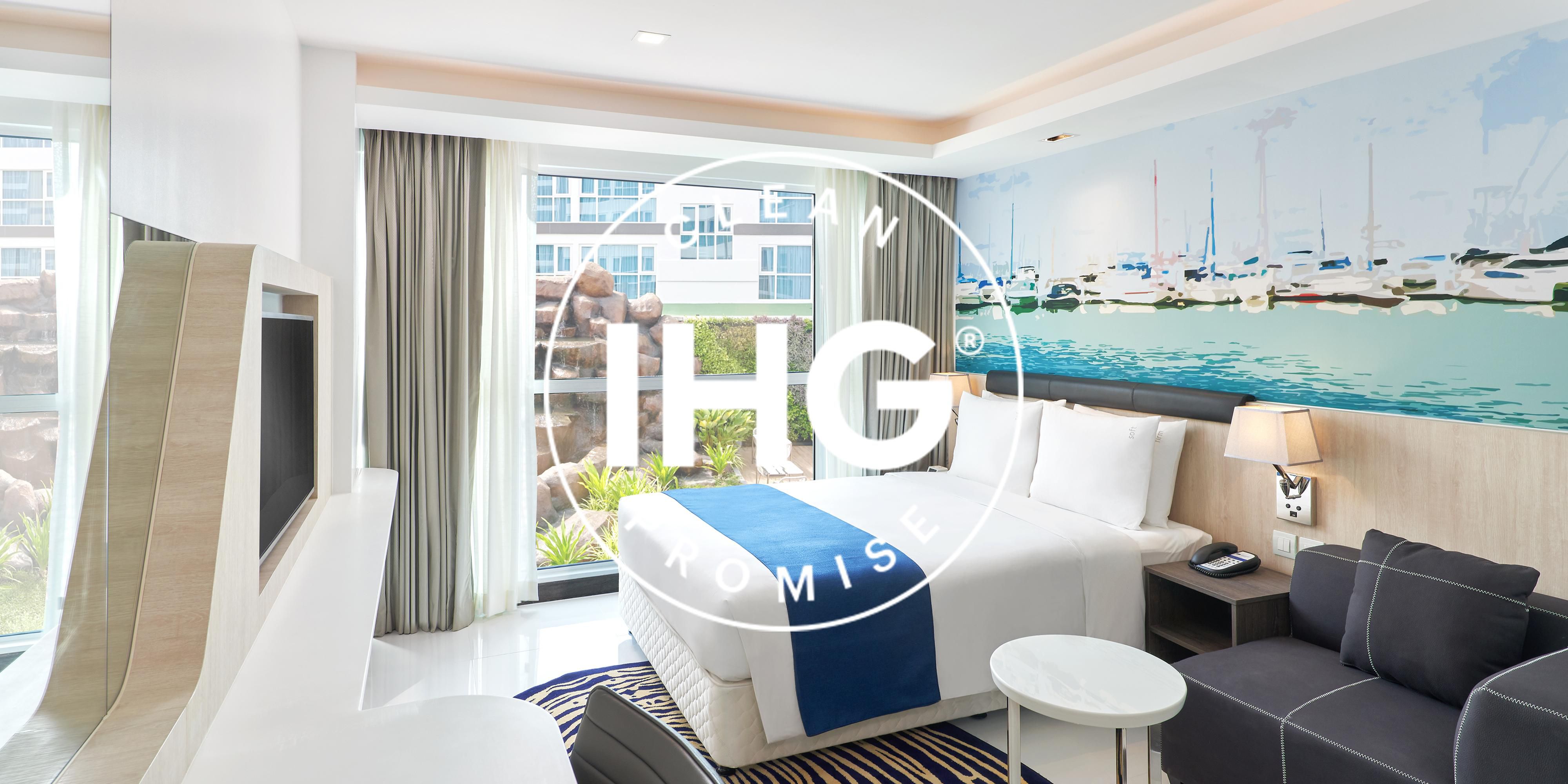 Good isn’t good enough – we’re committed to high levels of cleanliness. That means clean, well maintained, clutter free rooms that meet our standards. If this isn’t what you find when you check-in then we promise to make it right.