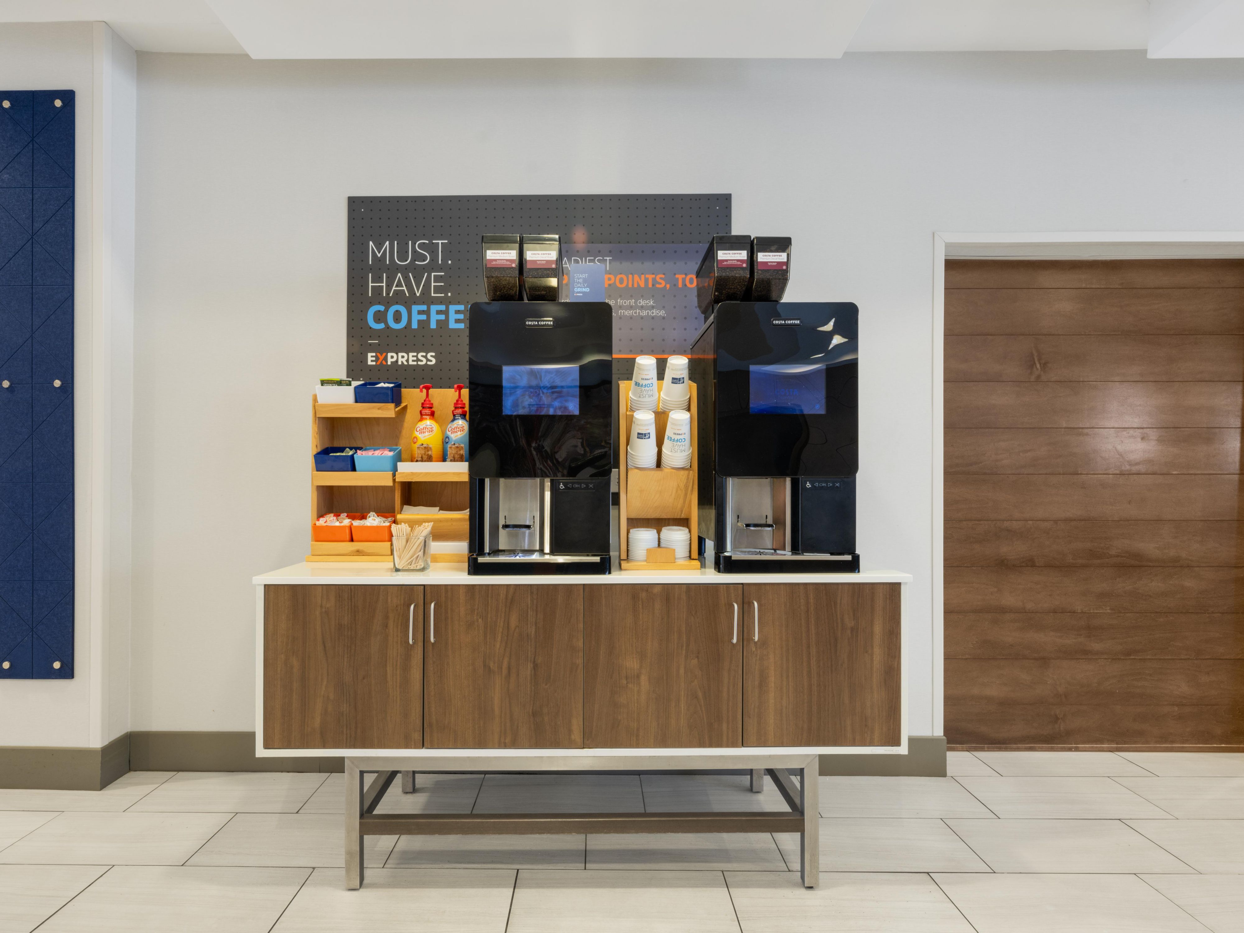 Savor the taste of freshly brewed coffee around
the clock with our new bean-to-cup coffee
machine, available 24/7 in the lobby. Elevate
your stay with us and relish every sip of our
exceptional coffee!