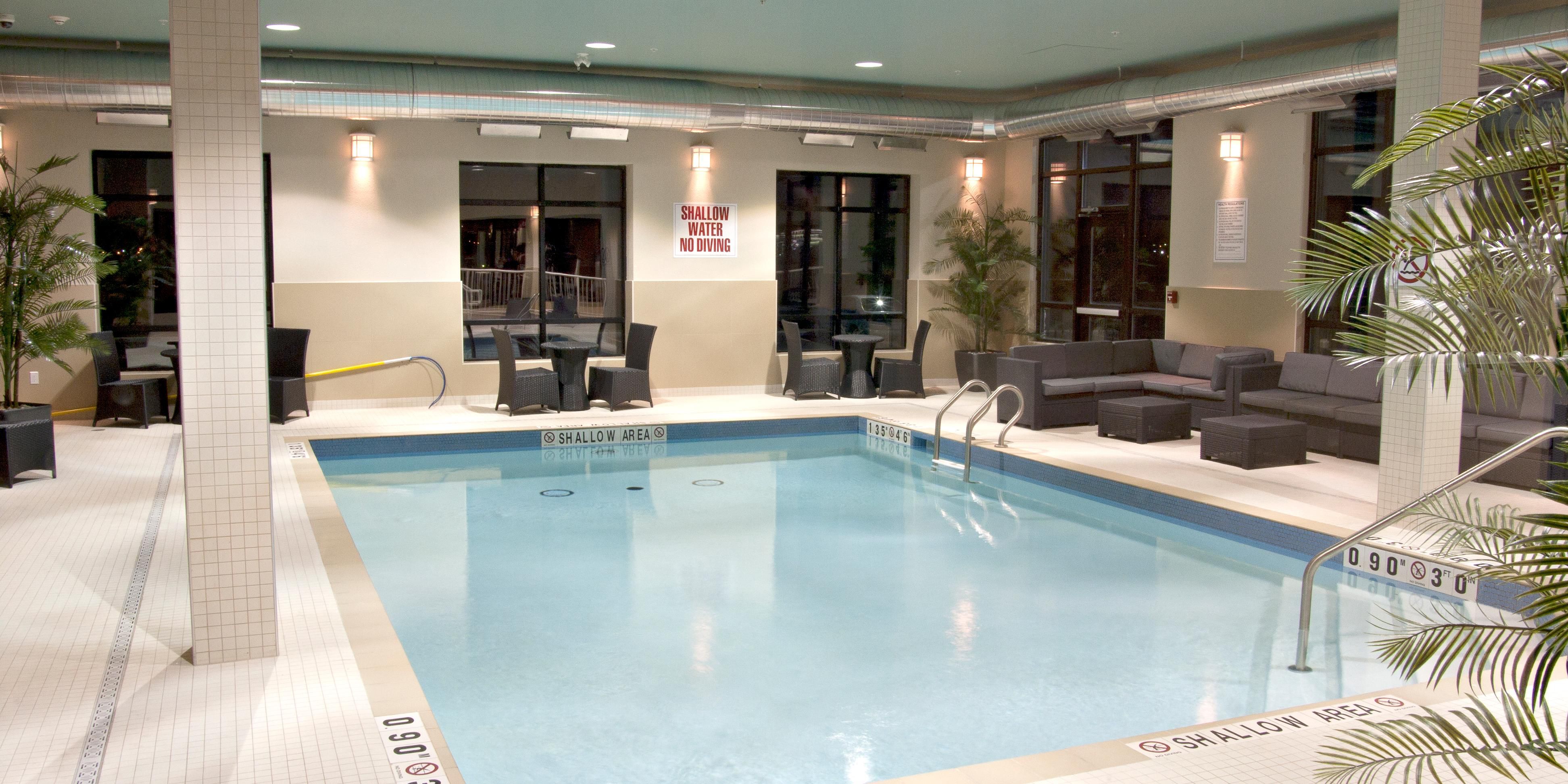 Enjoy a swim in our heated, indoor salt water pool
