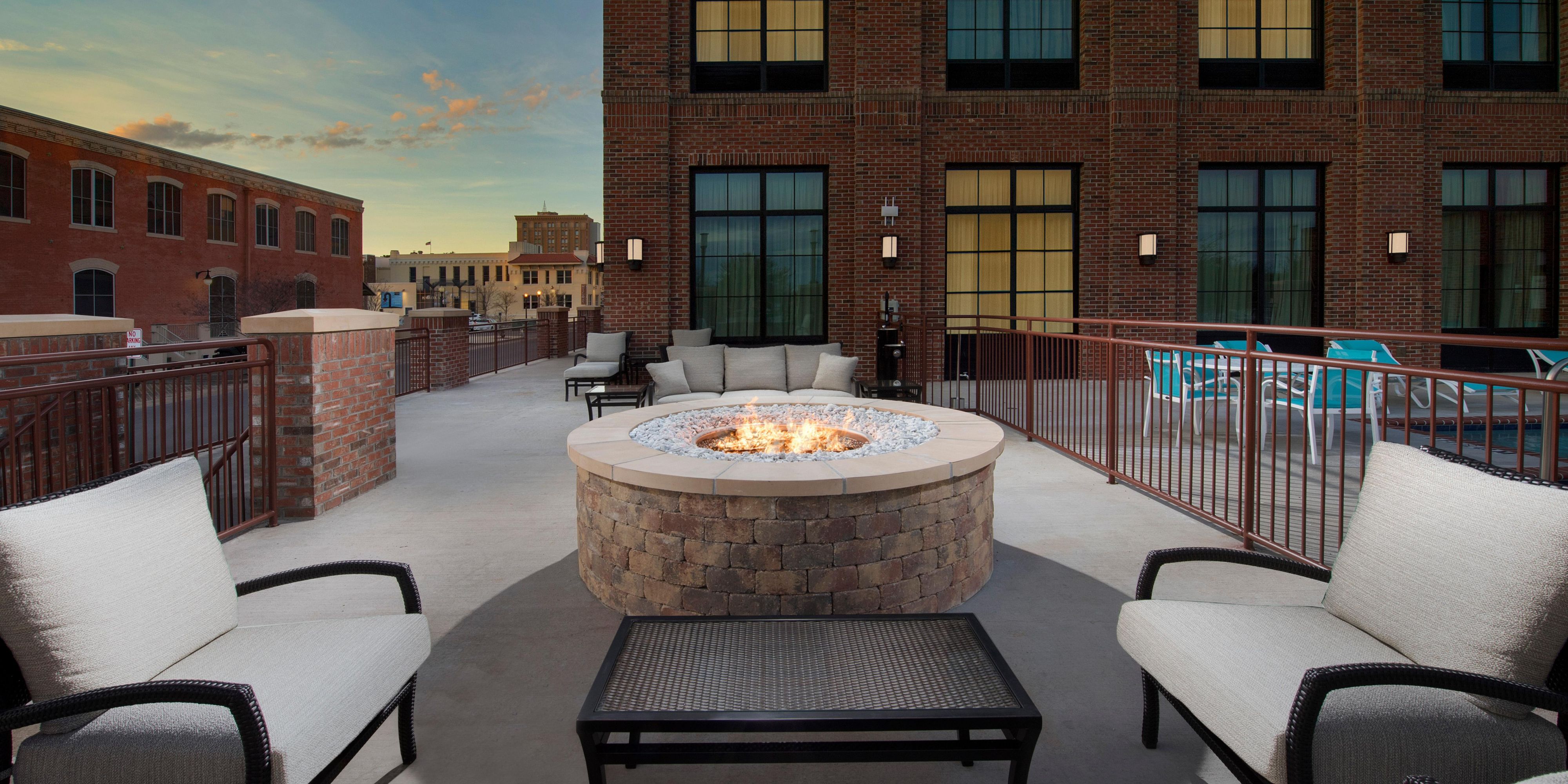 Relax and unwind by the fire pit while enjoying the night breeze from the gulf and harbor. As a Downtown hotel we are very conveniently located to local businesses, and we are within walking distance to the Ferry to Pensacola Beach.