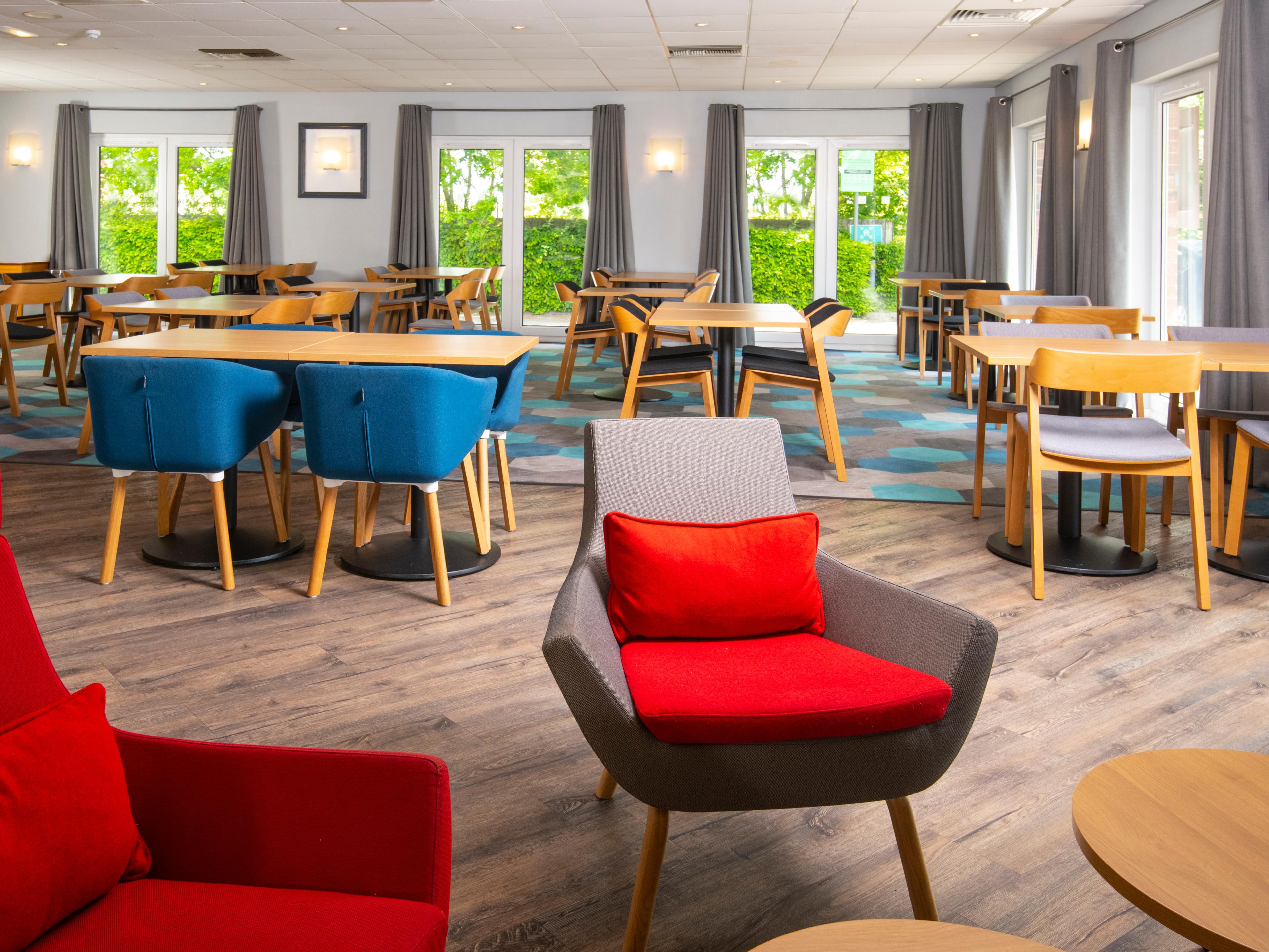 Chill out in our comfortable and bright lounge.
