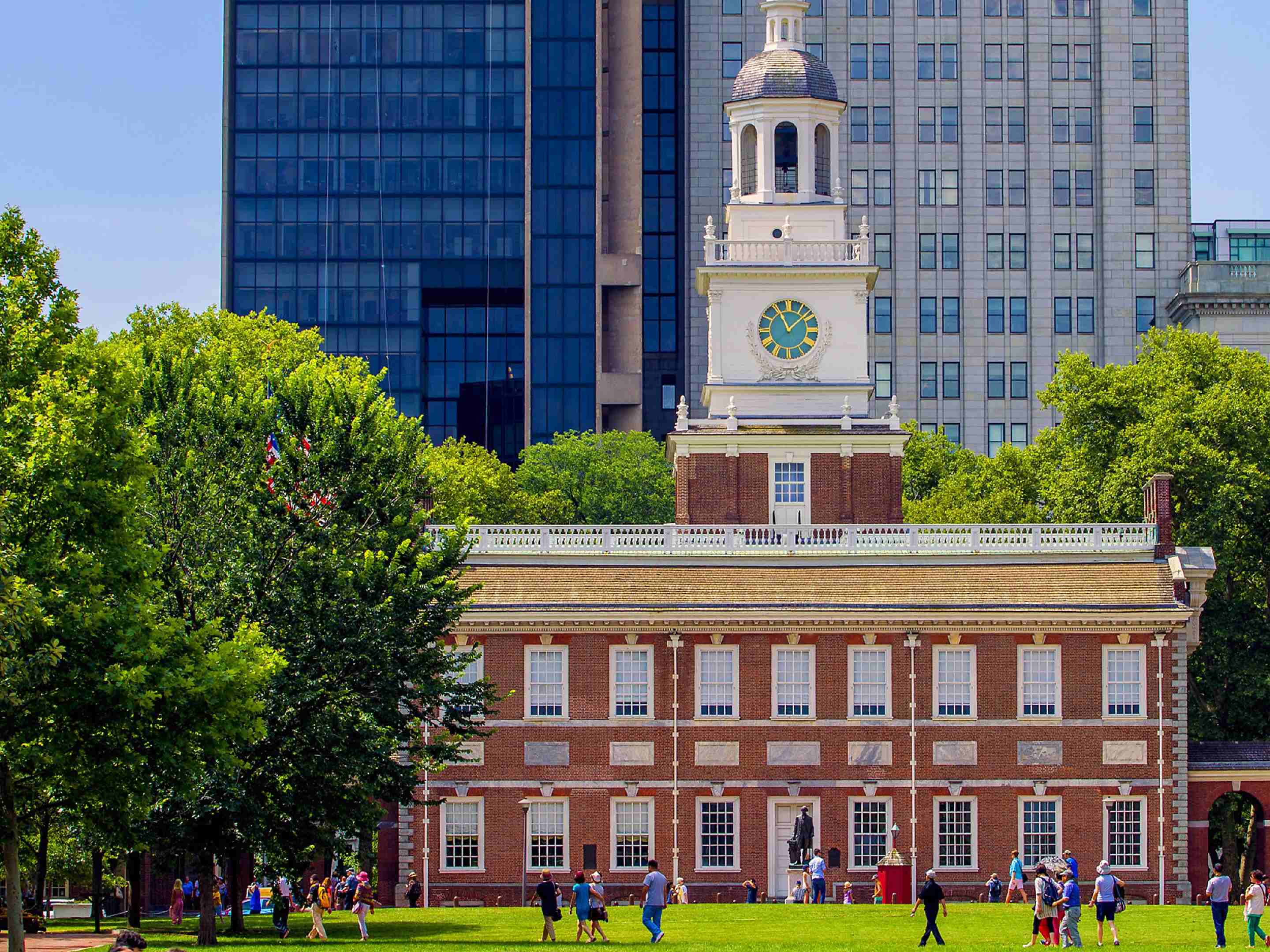 Independence Hall within walking distance